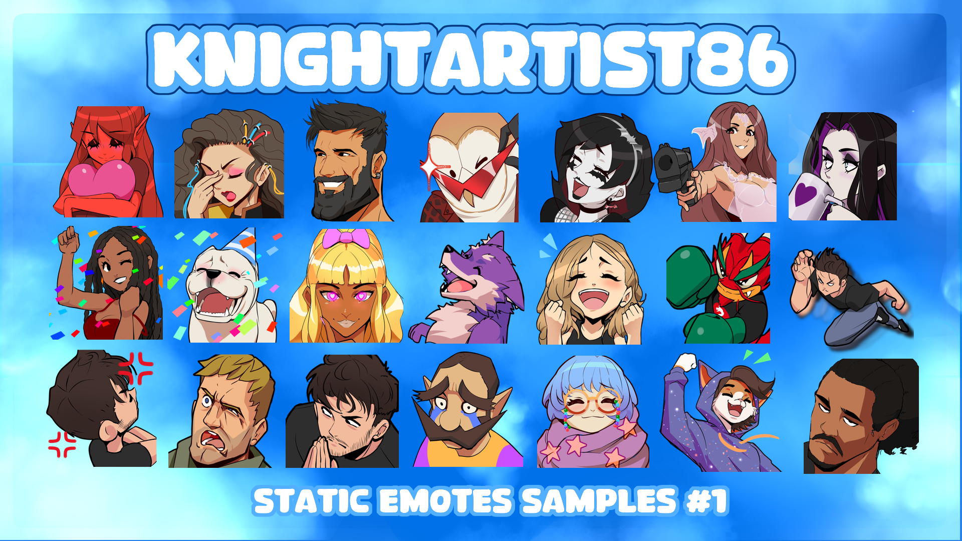 Emote samples #1 portfolio artwork