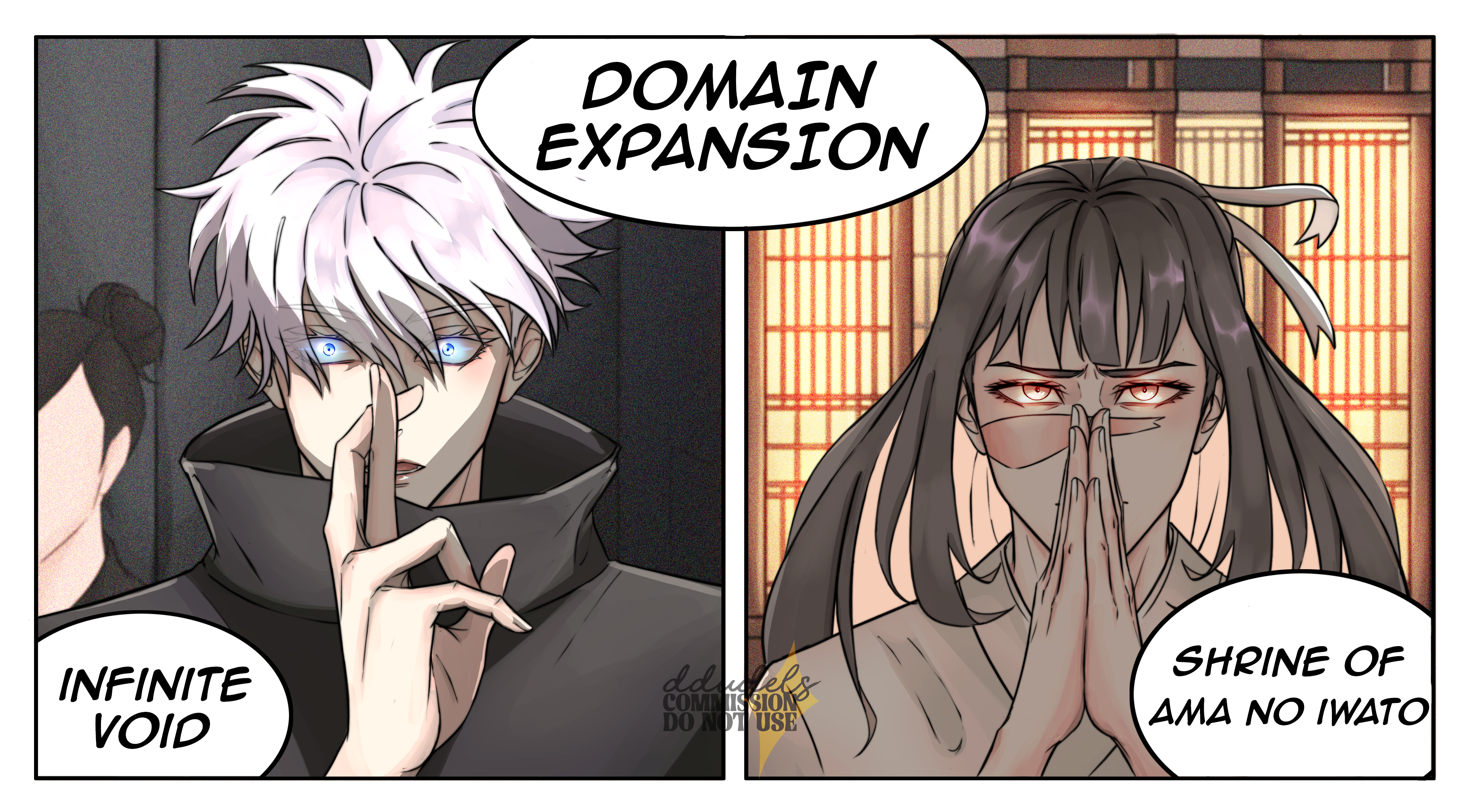 Domain Expansion - Gojohime Commission portfolio artwork