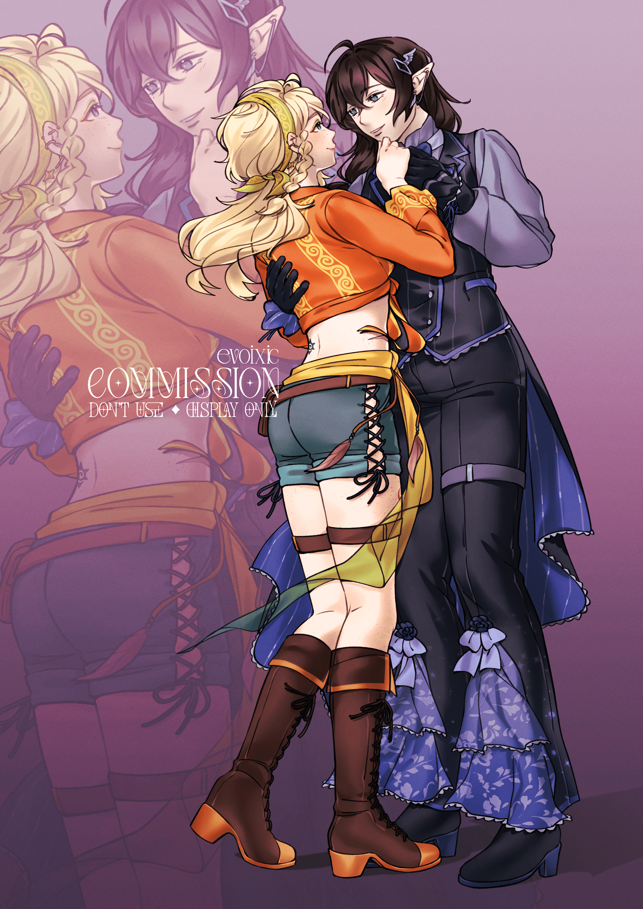 Smol Sugarpuff's ✦ Couple Colored Sketch portfolio artwork