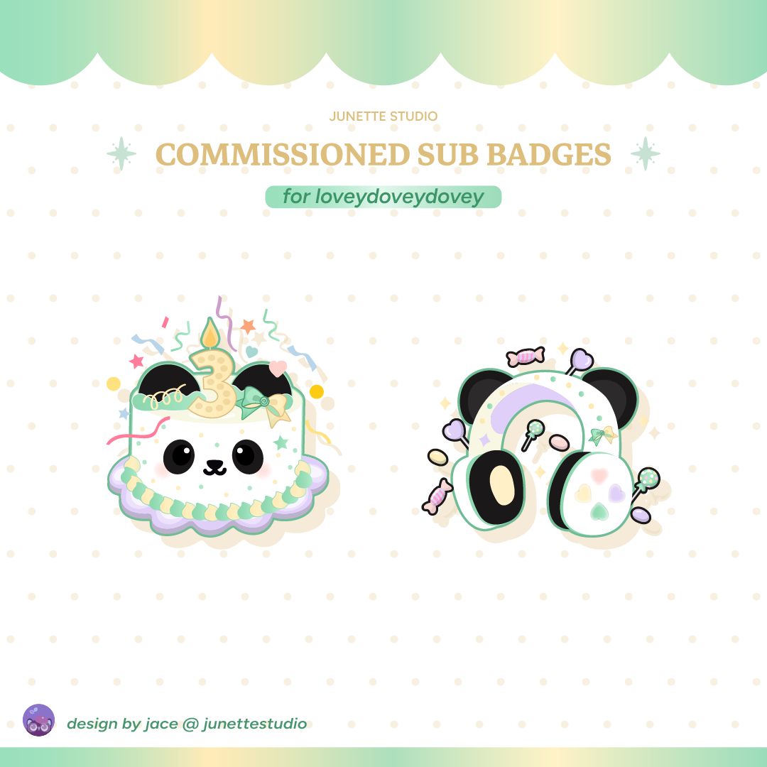 Loveydoveydovey's Sub Badges portfolio artwork