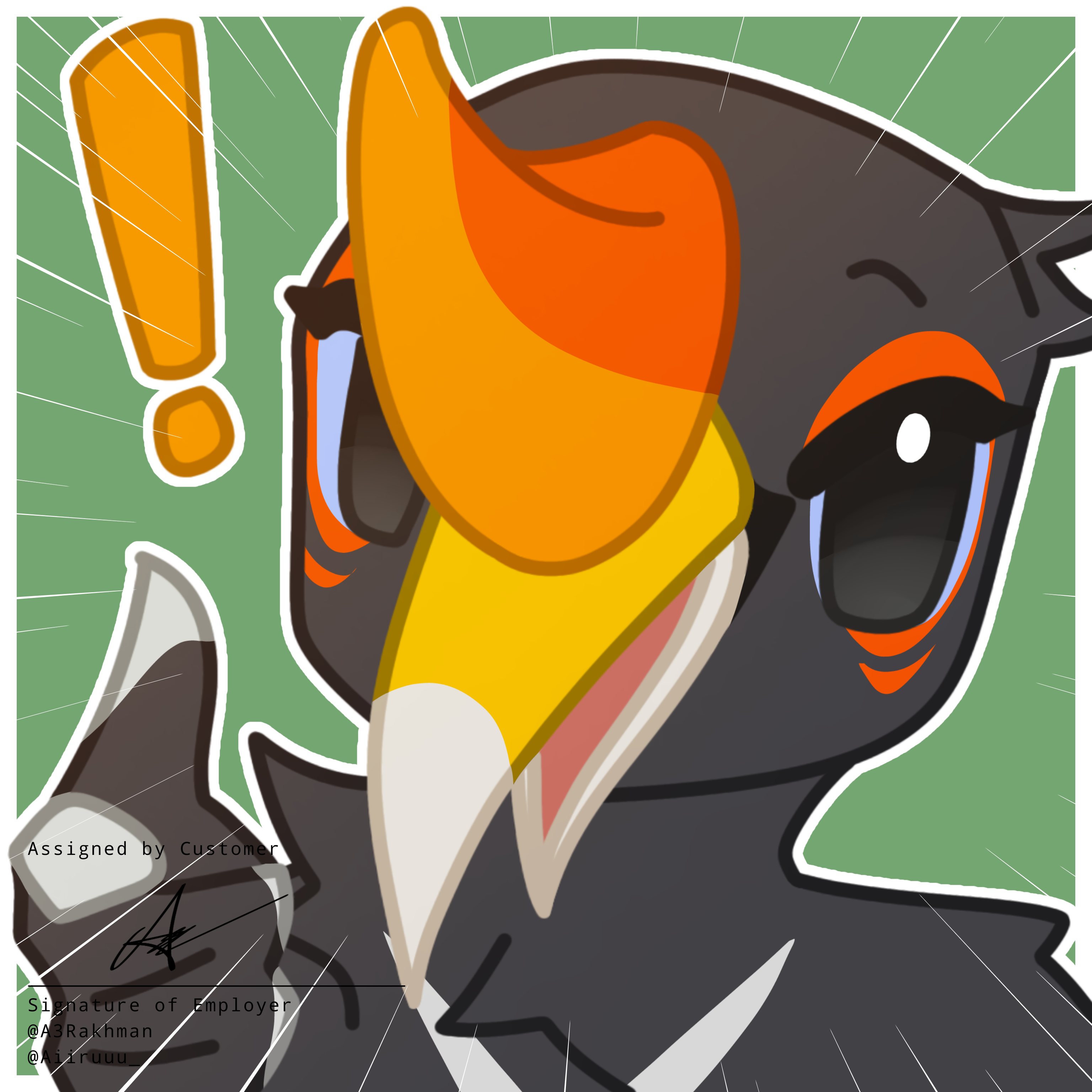 [Skeb Chibi Icon] Commission (Angksa) portfolio artwork