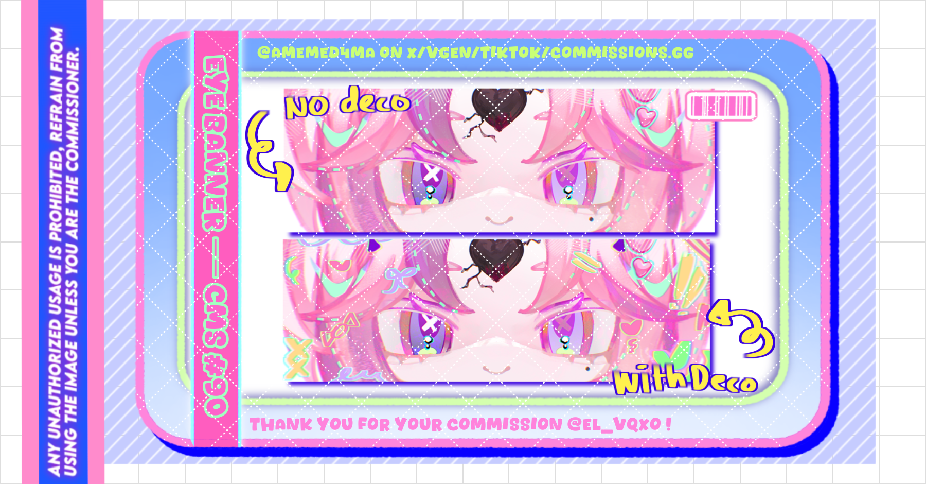 ˖Ი𐑼⋆ Chibi Eye Banner ಄ CMS portfolio artwork