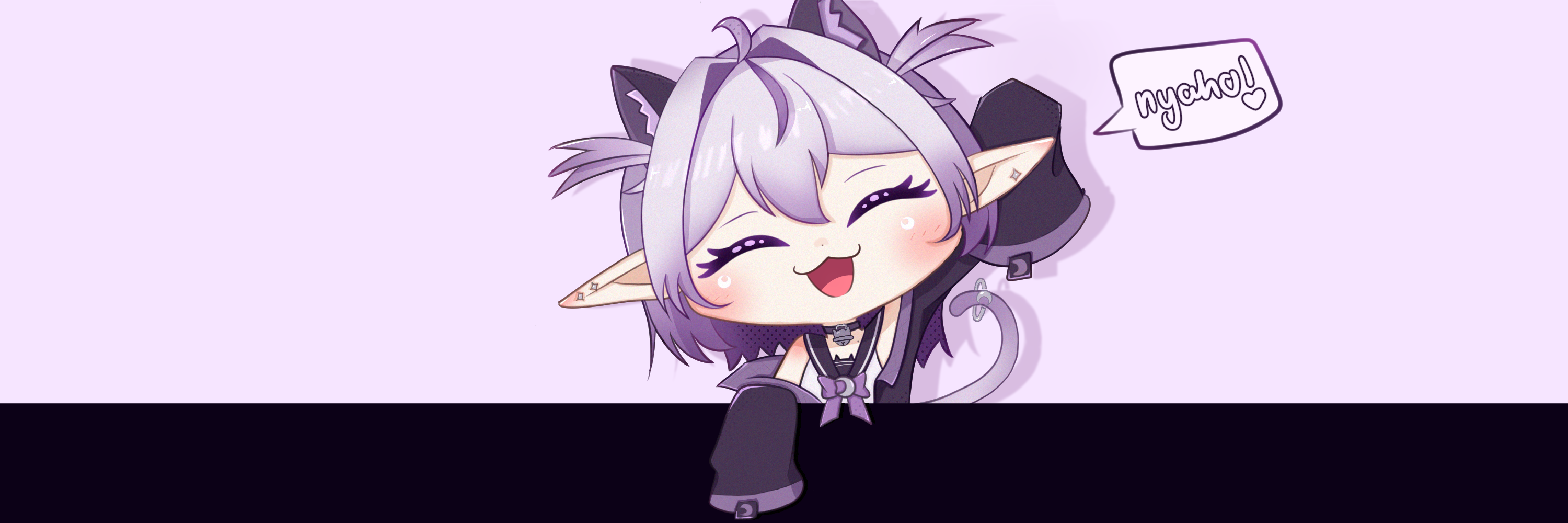 [YCH] Chibi banner portfolio artwork
