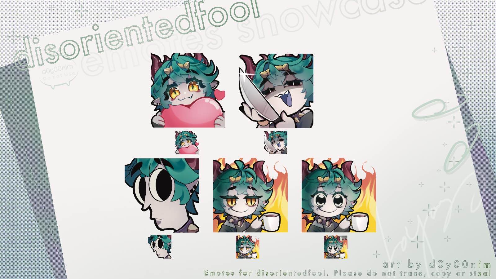 ◇◇ [ Emotes for disorientedfool ] ◇◇ portfolio artwork