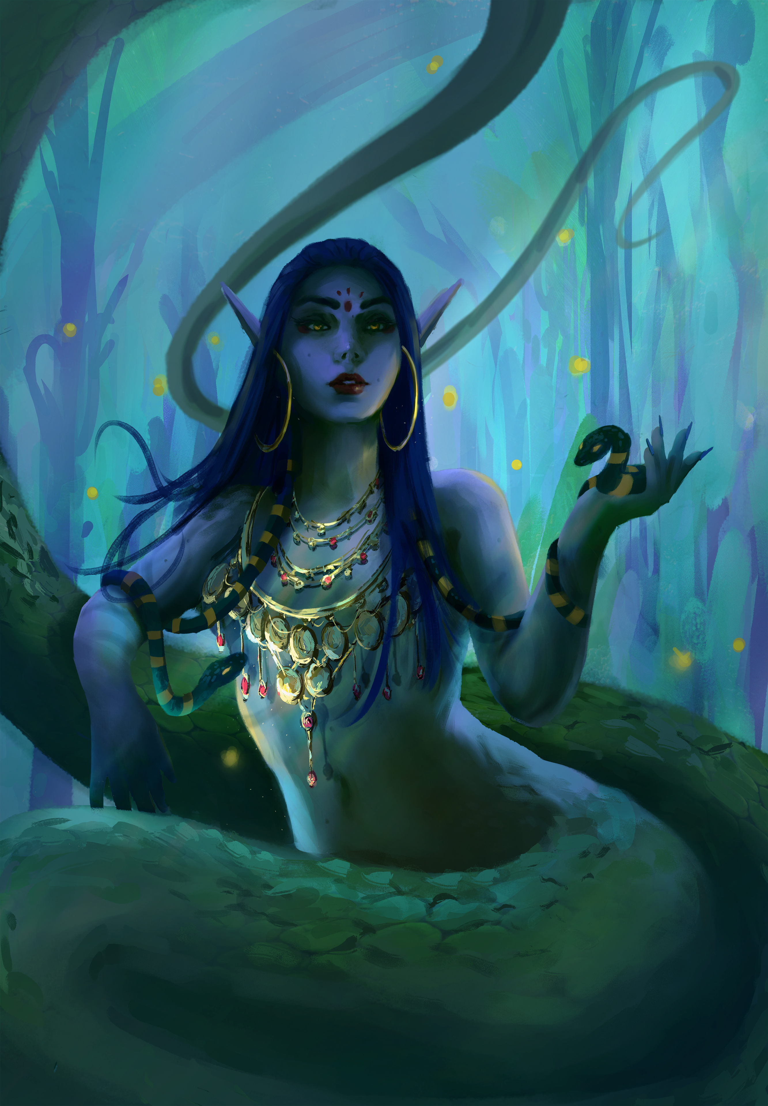 Snake Lady (Personal Work) portfolio artwork