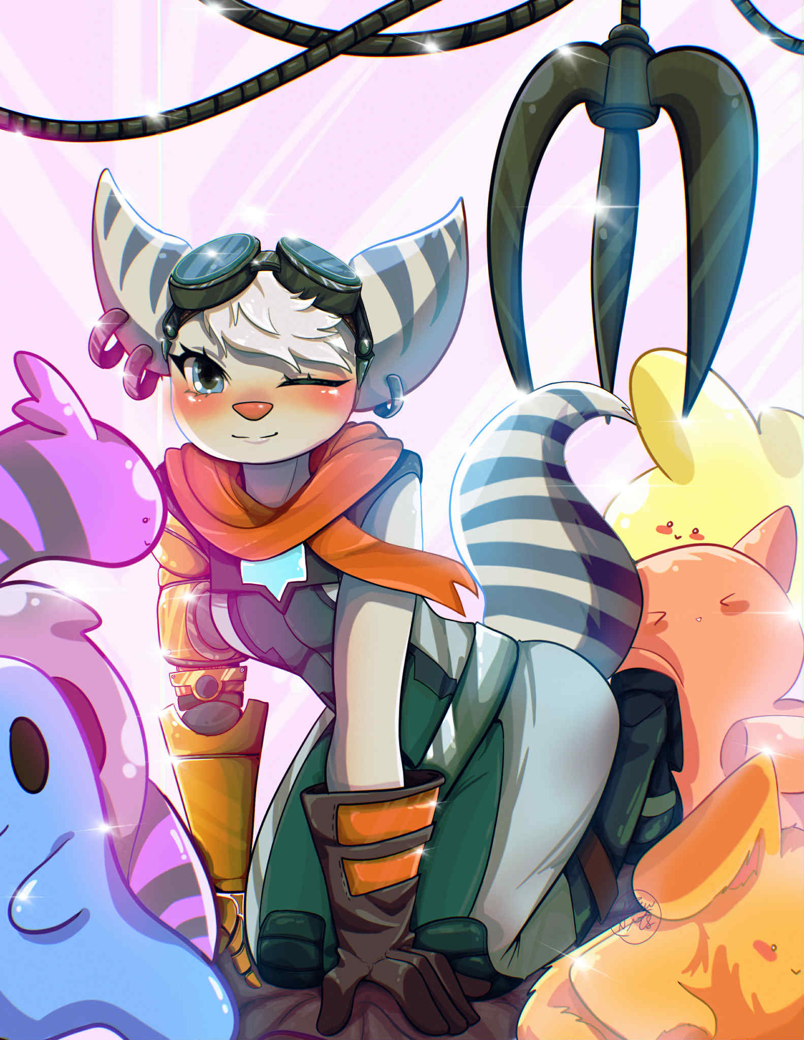 Furry illustrations portfolio artwork
