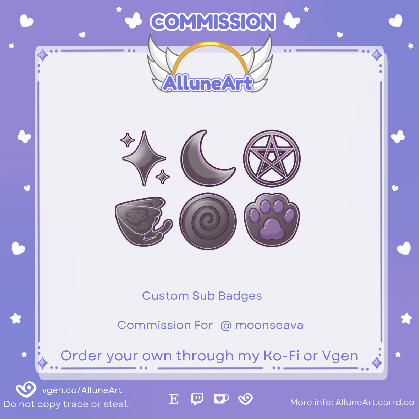 custom Sub Badges portfolio artwork