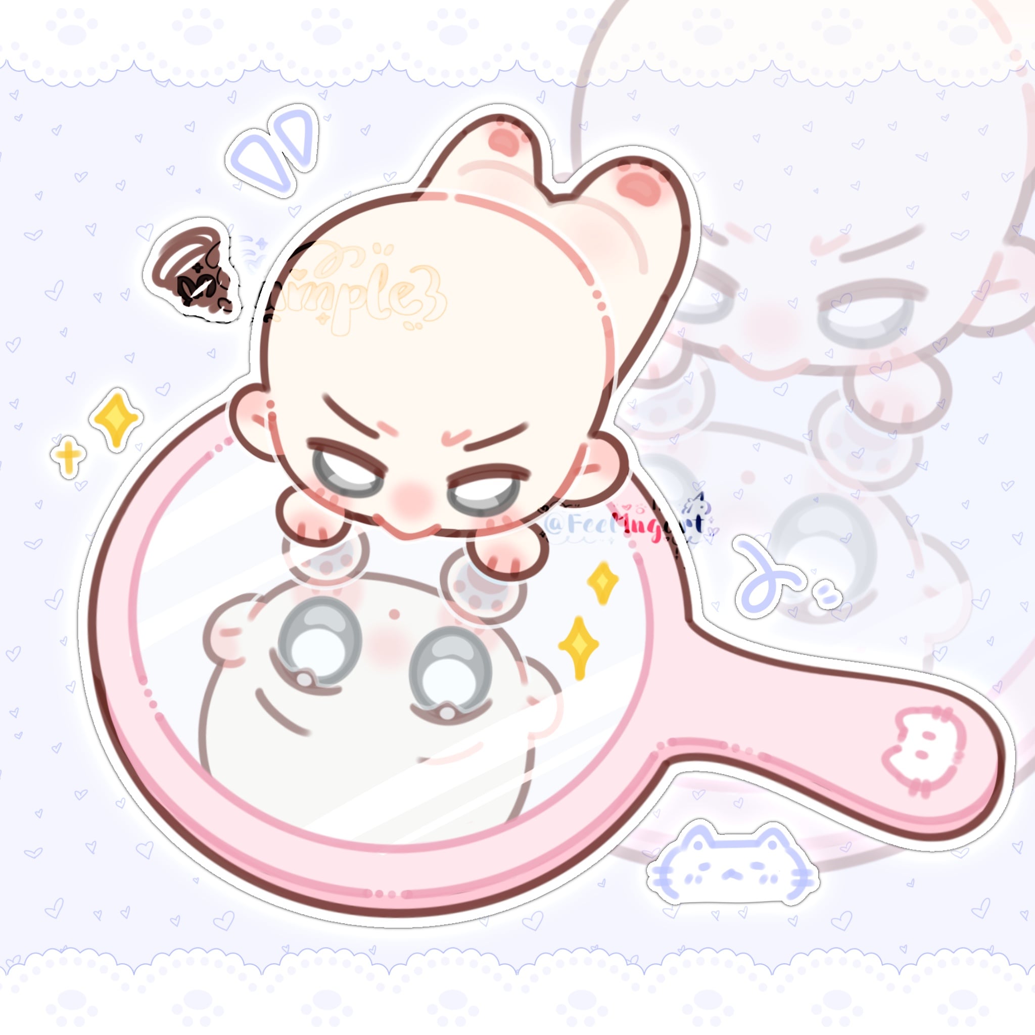 YCH Look Into Mirror Emote Base shop item