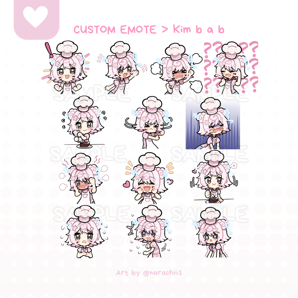 Custom Emote Commission portfolio artwork