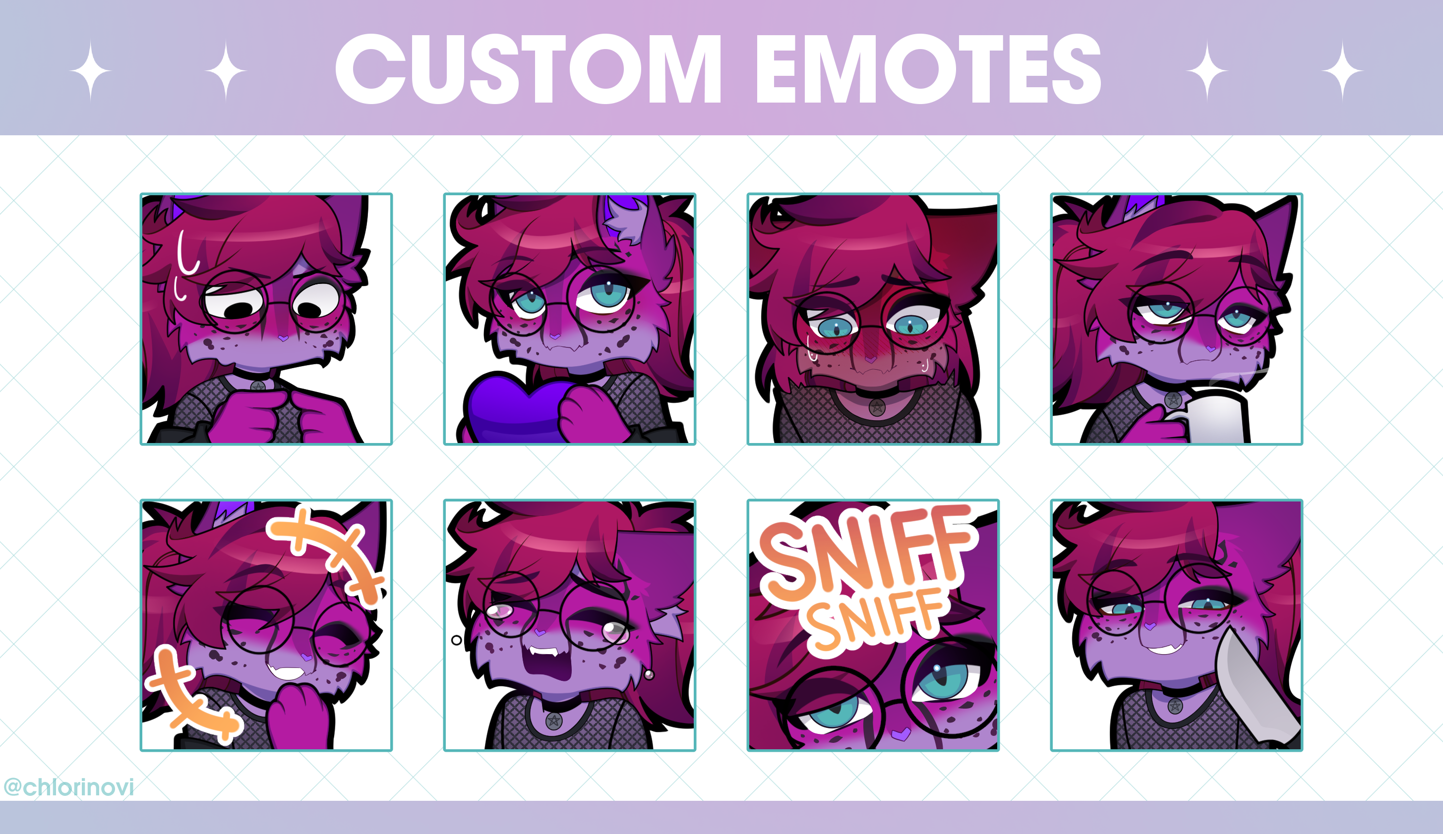 Nukuri | Emote Pack Commission portfolio artwork