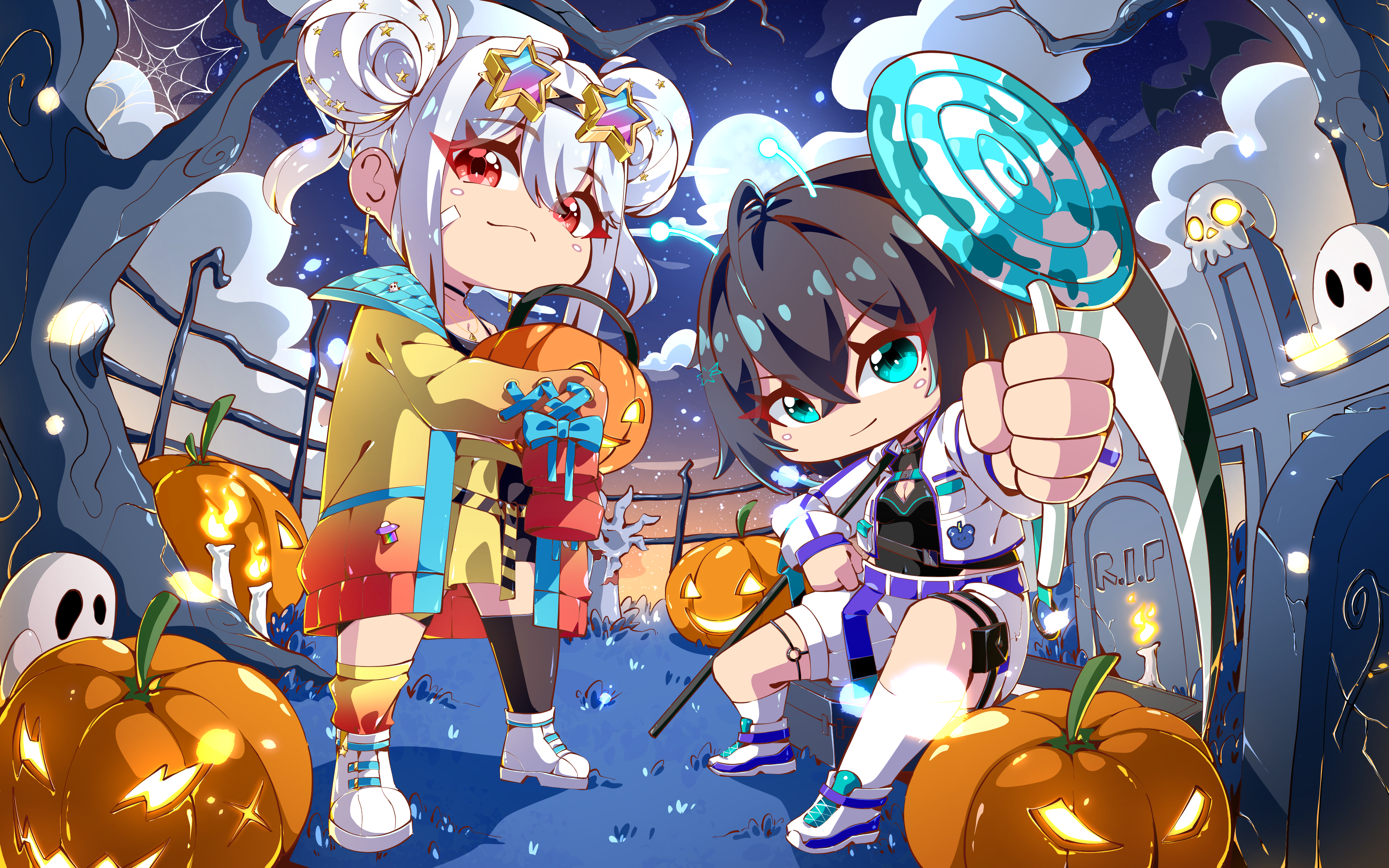 YCH CHIBI HALLOWEEN portfolio artwork