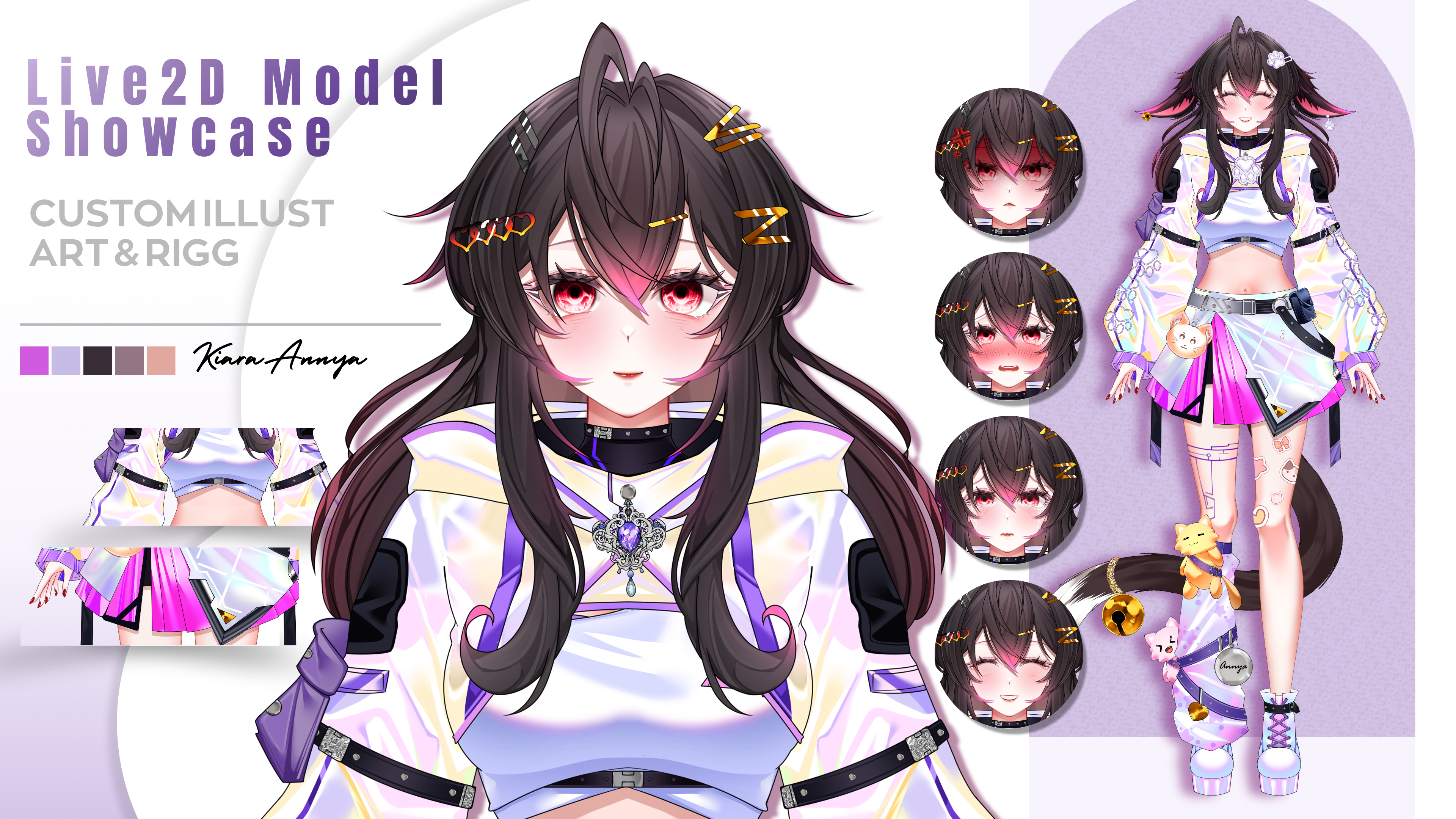 Kiara VTuber portfolio artwork
