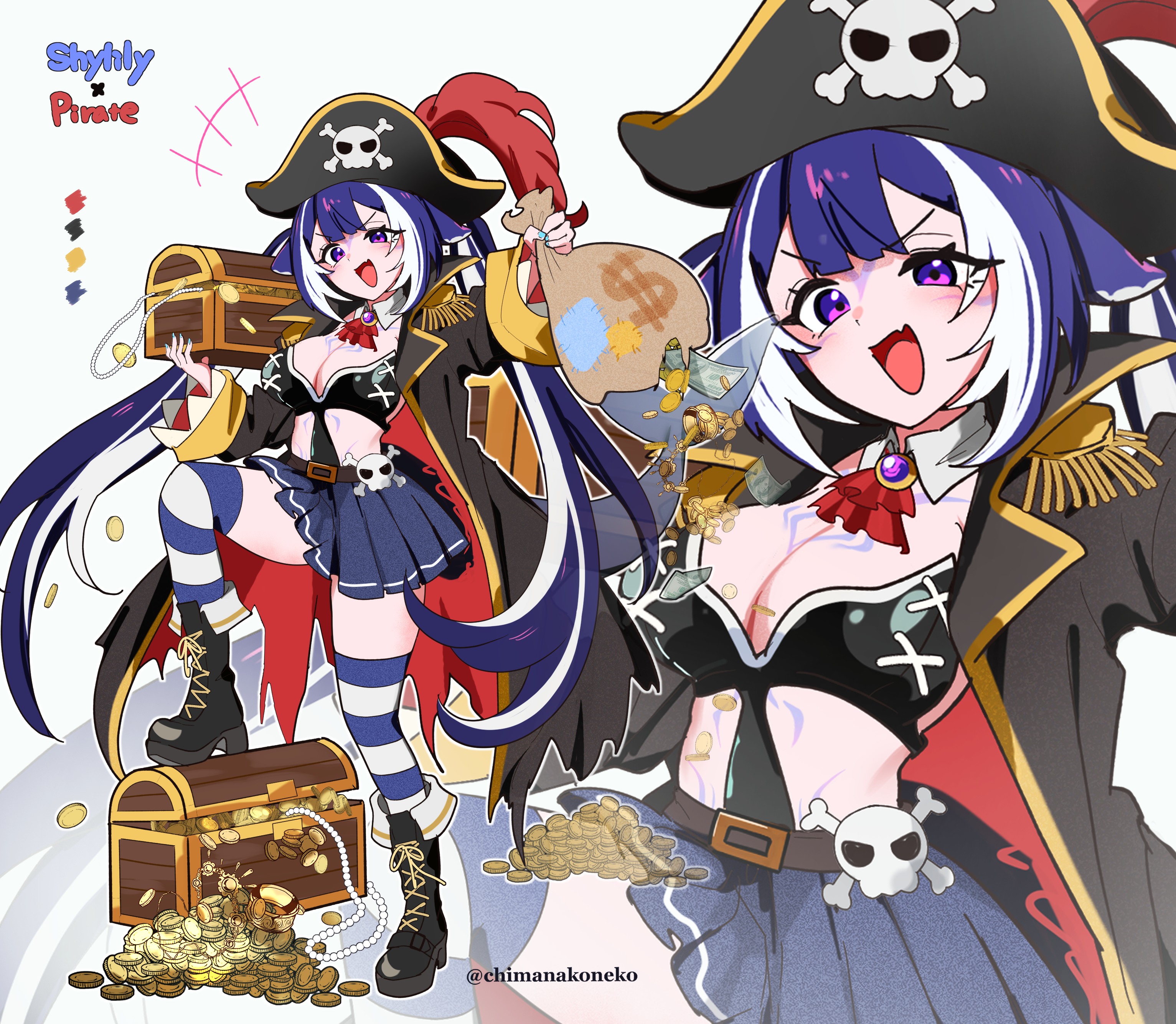 Pirate-Inspired Outfit Design for Shylily (Fan Art) portfolio artwork
