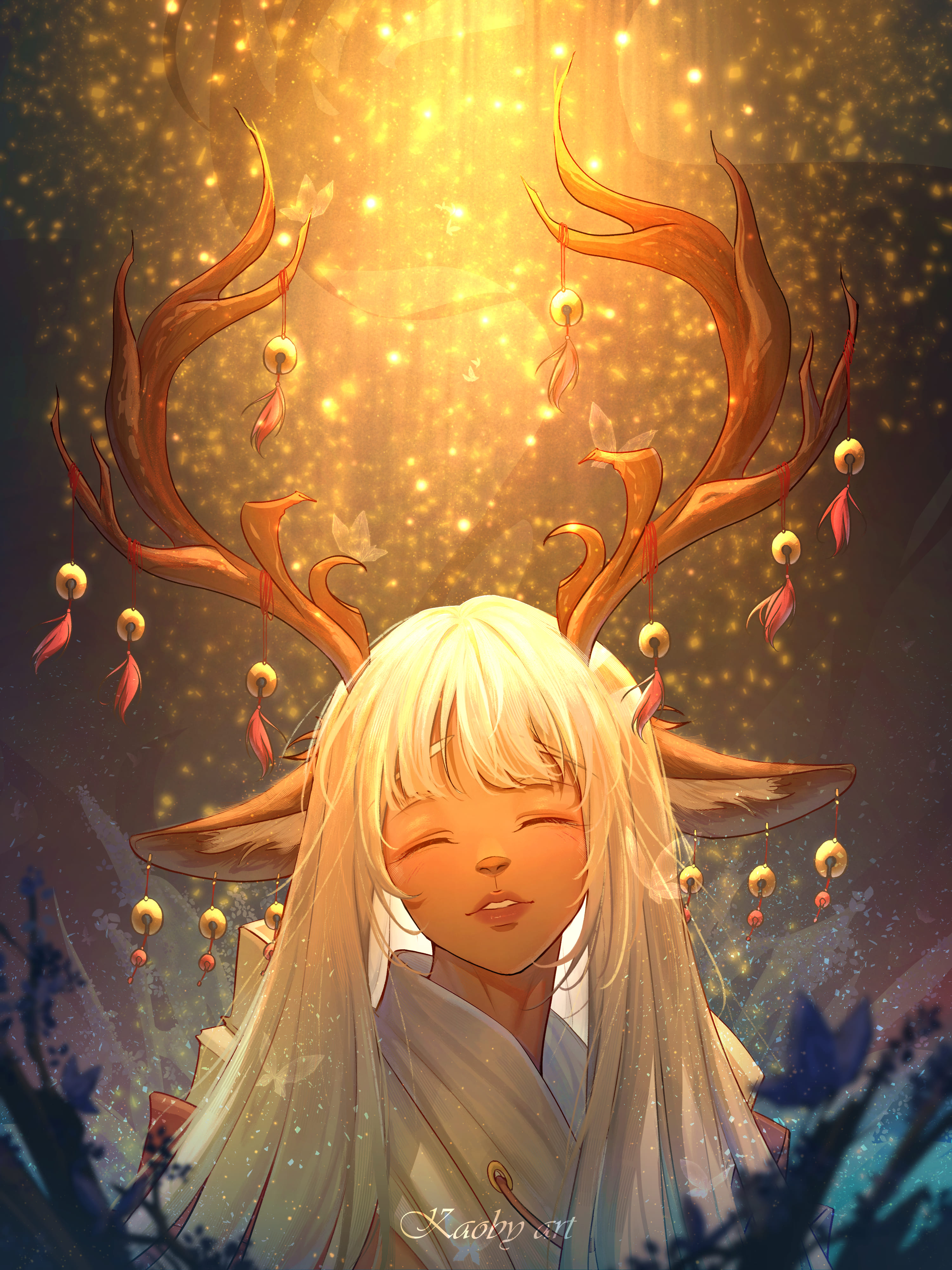 Furry - OC Deer Goddess portfolio artwork