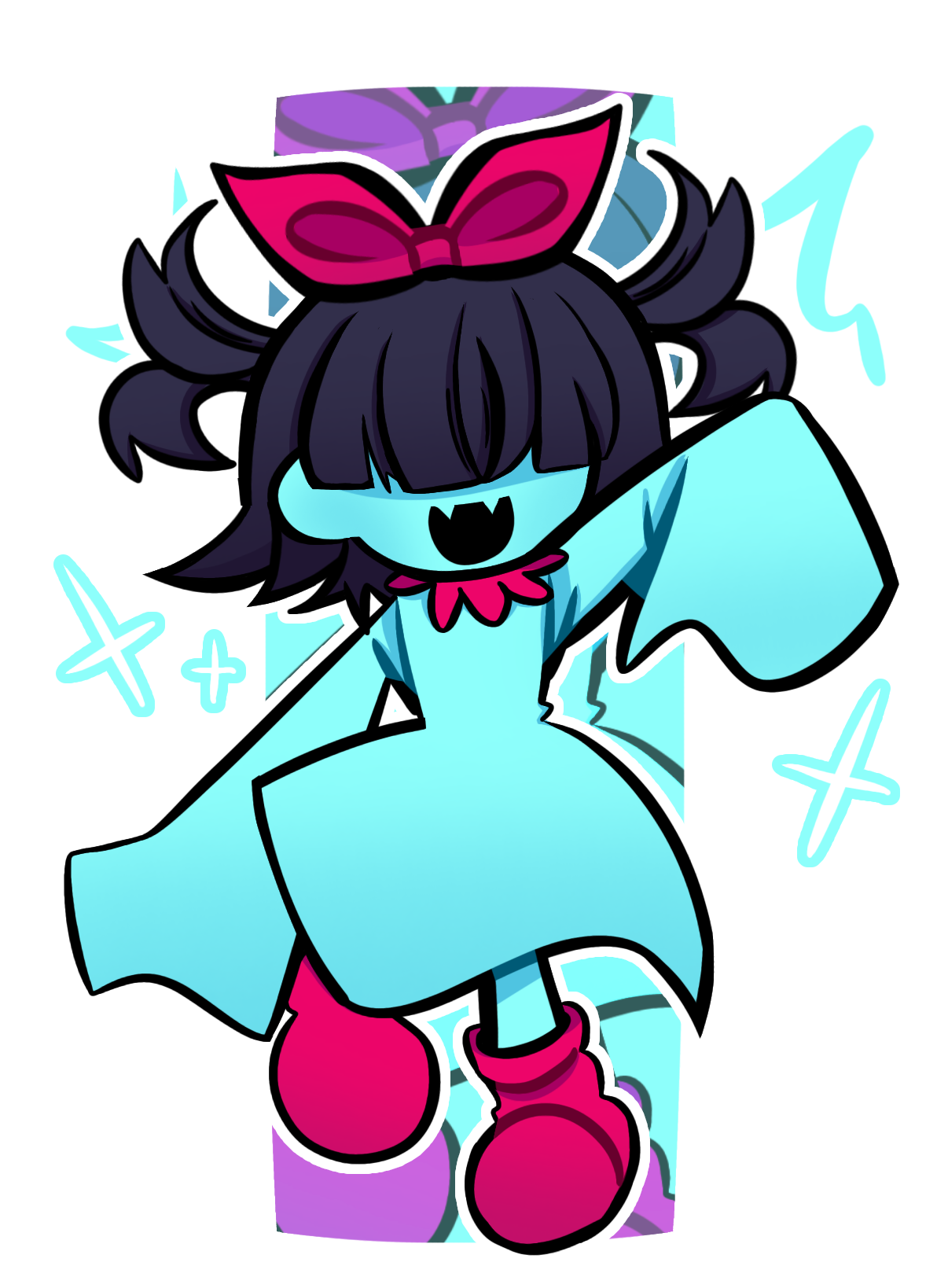 [Deltarune Spoiler] Aqua portfolio artwork