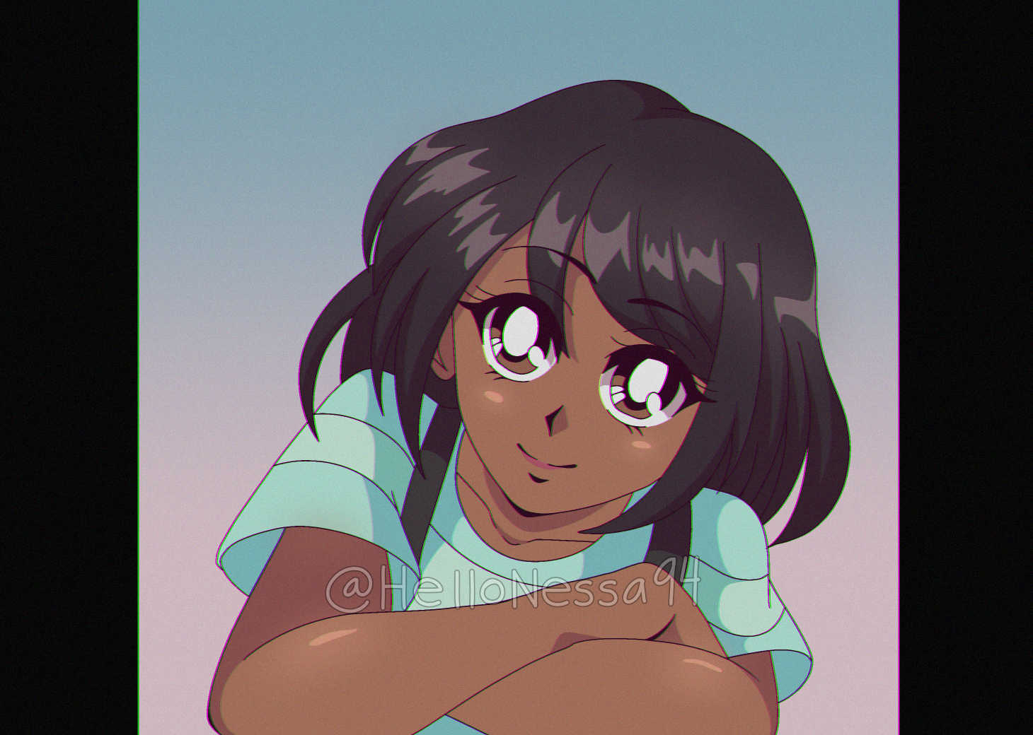 90s Anime Art Style portfolio artwork