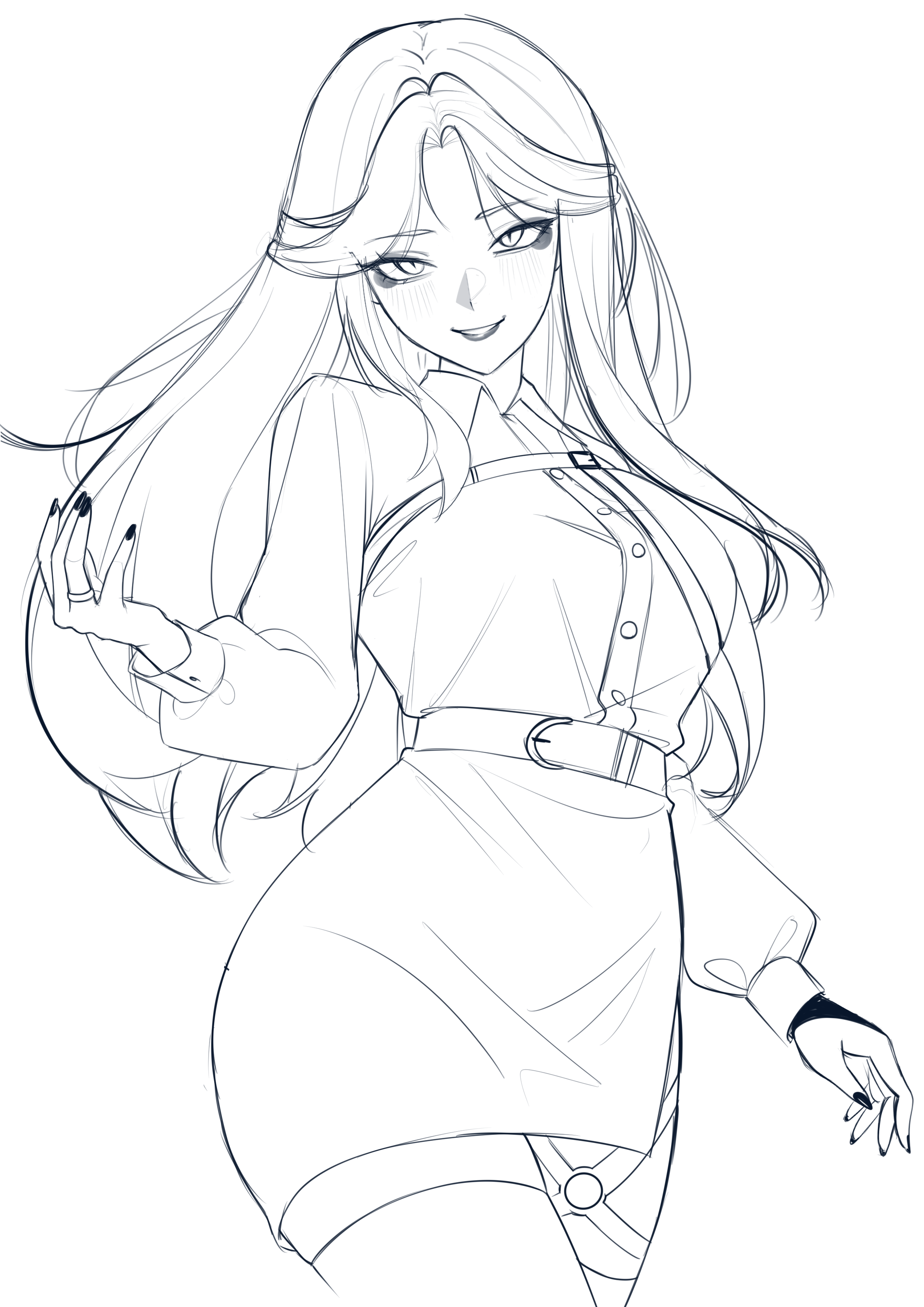 Sketch Halfbody portfolio artwork