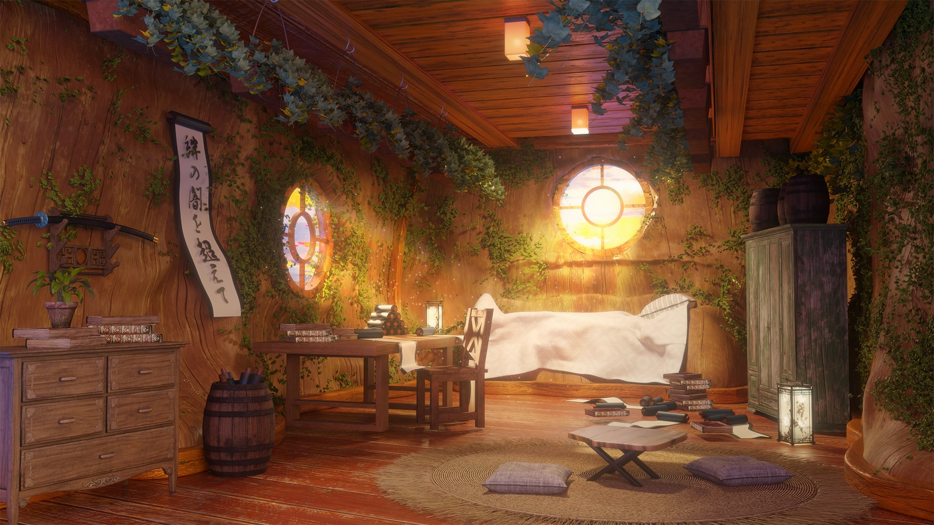 shierueris's Vtuber Room BG | Background Illustration portfolio artwork