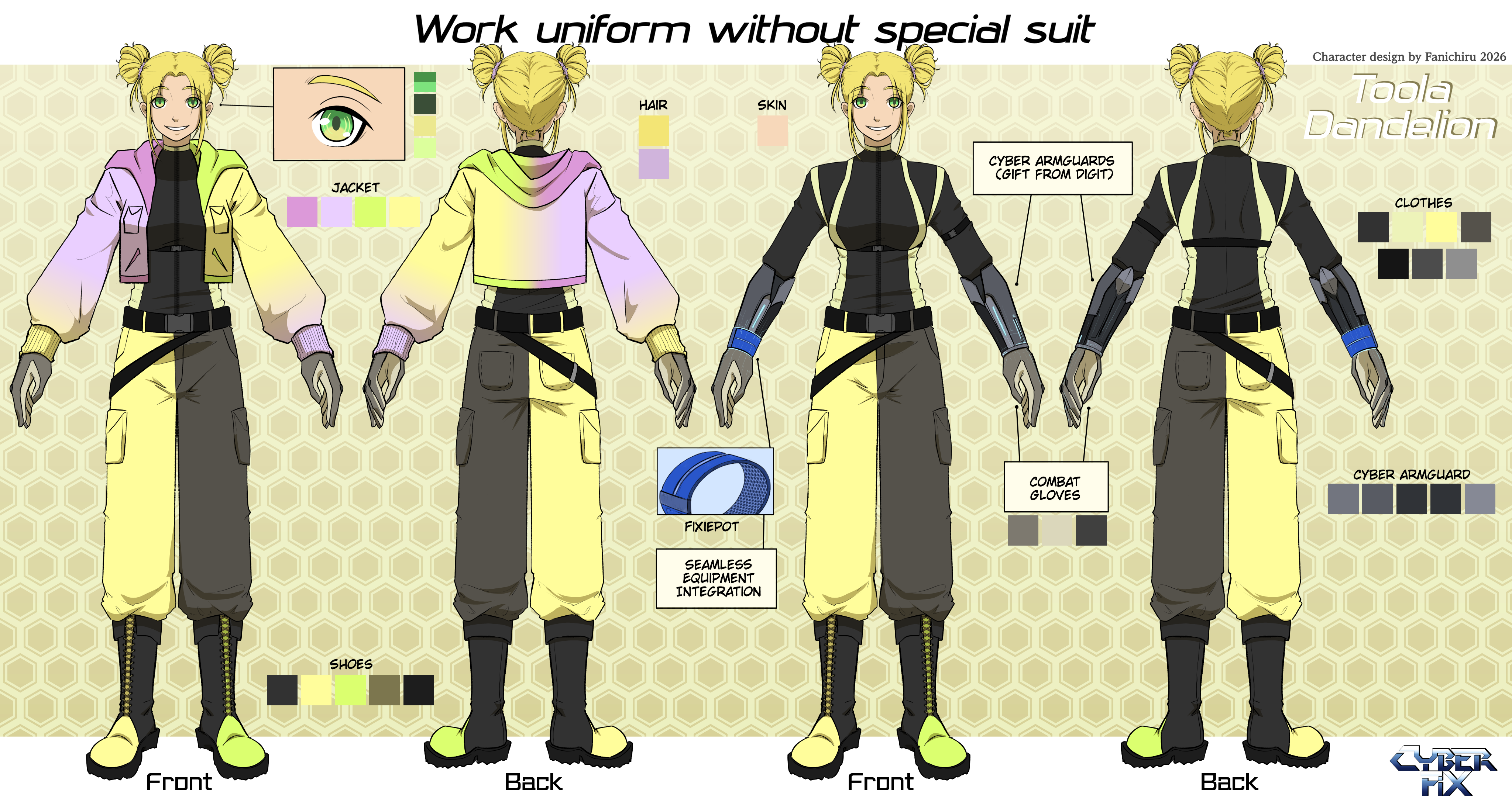 Reference sheet | Character Design portfolio artwork
