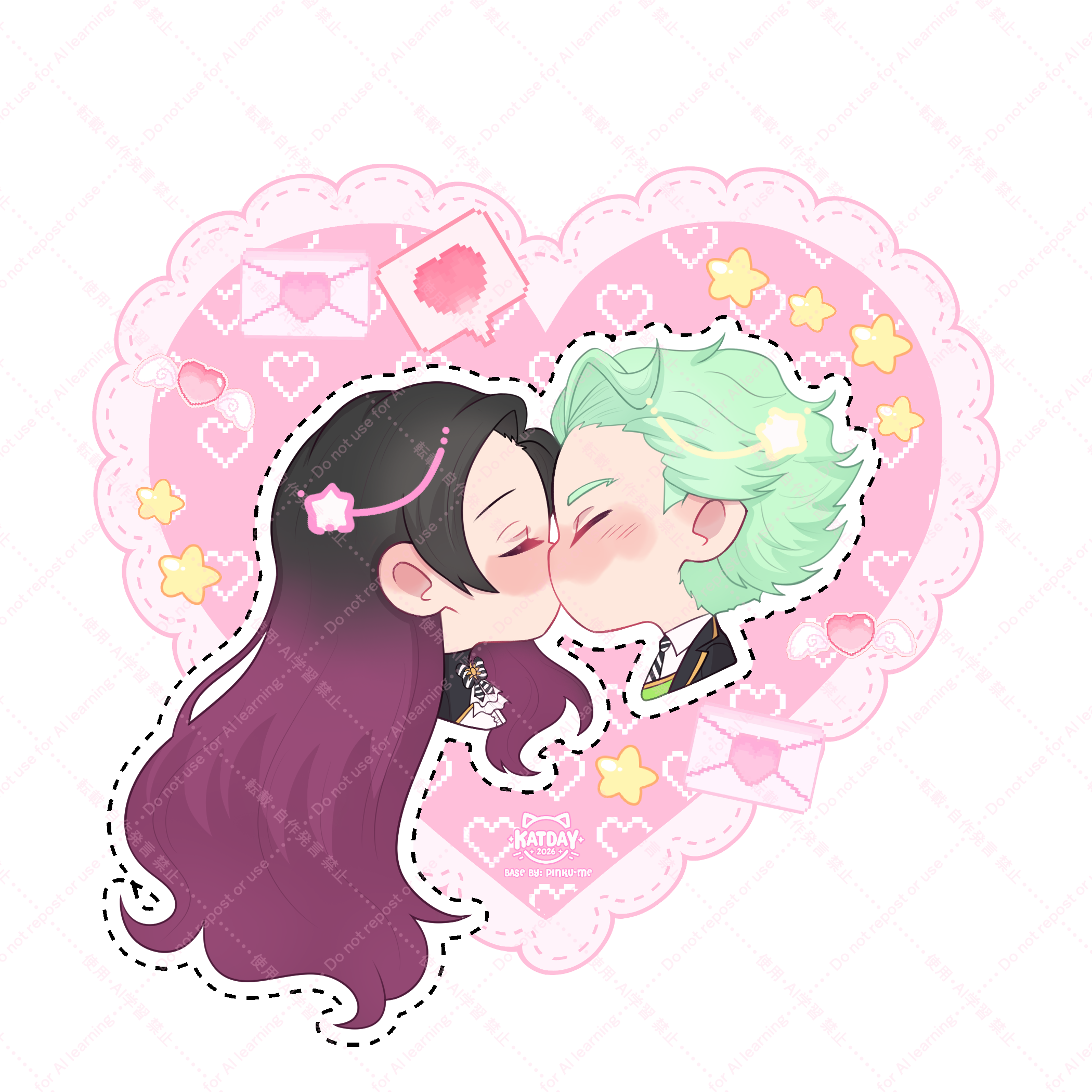 Jan's Kissy Kissy comm portfolio artwork