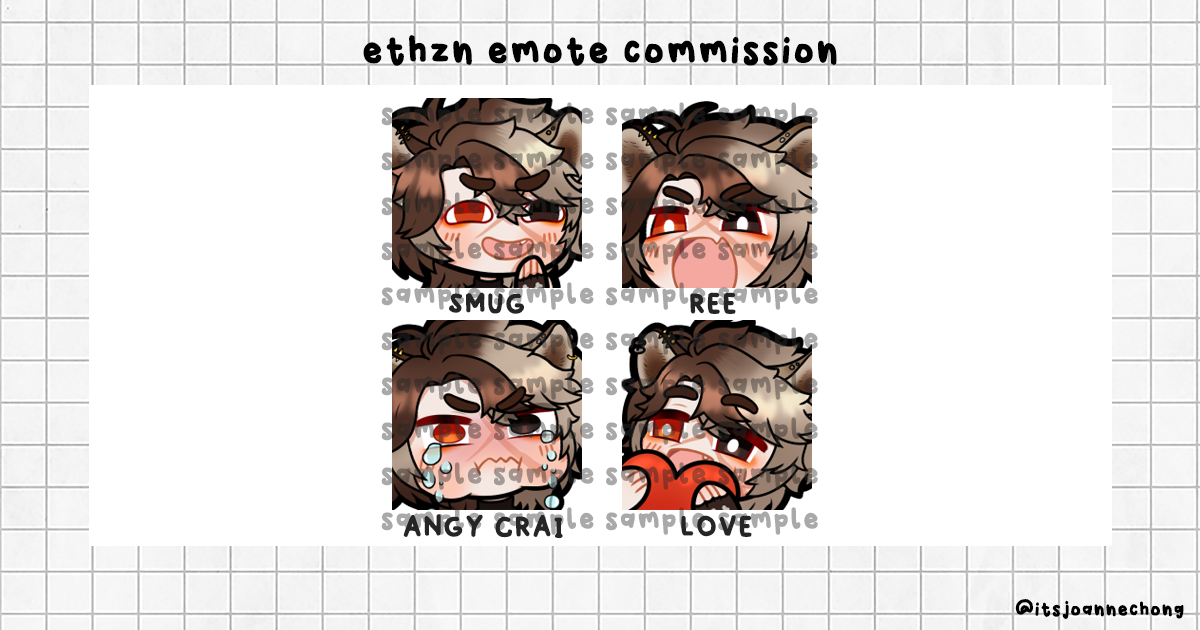 Emote Commissions portfolio artwork