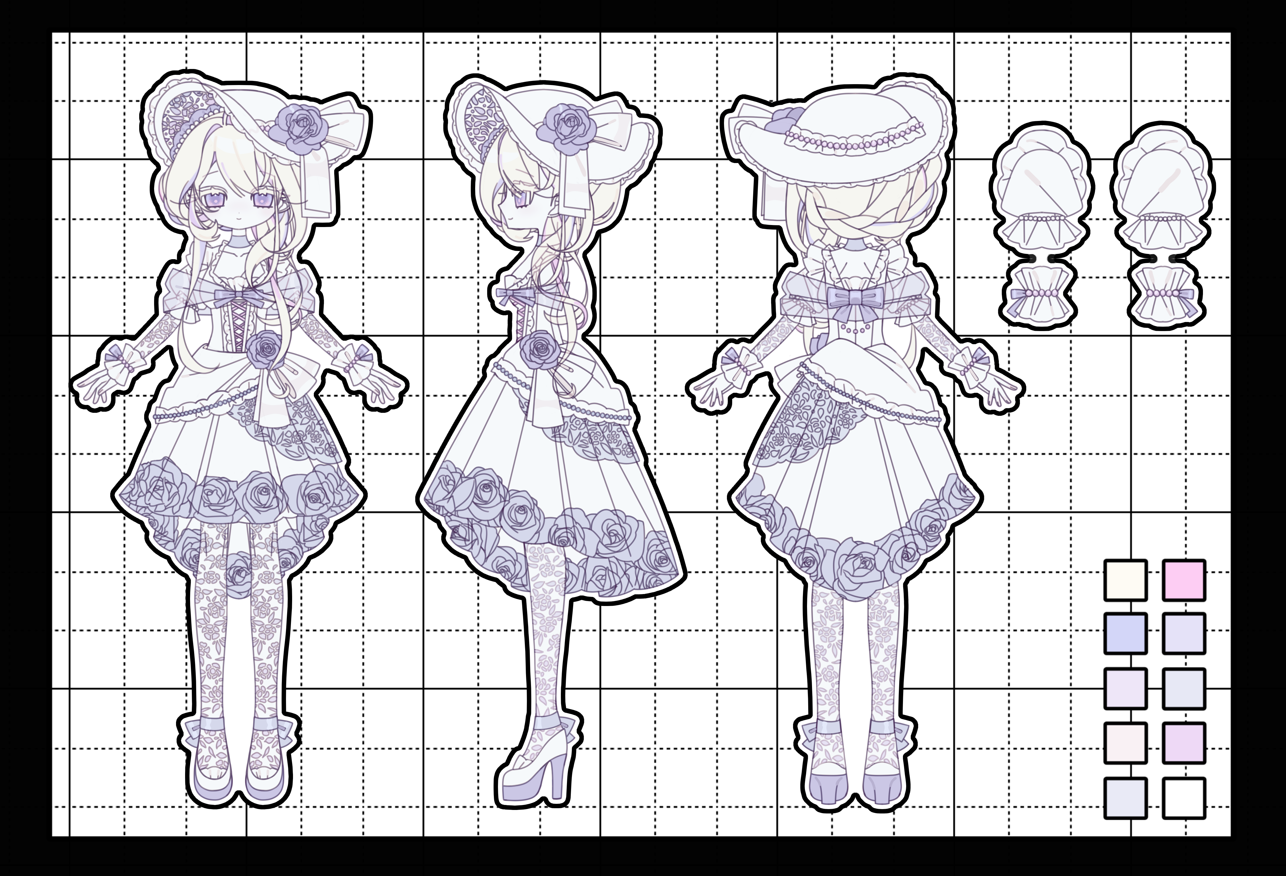 Turnaround Costume design portfolio artwork