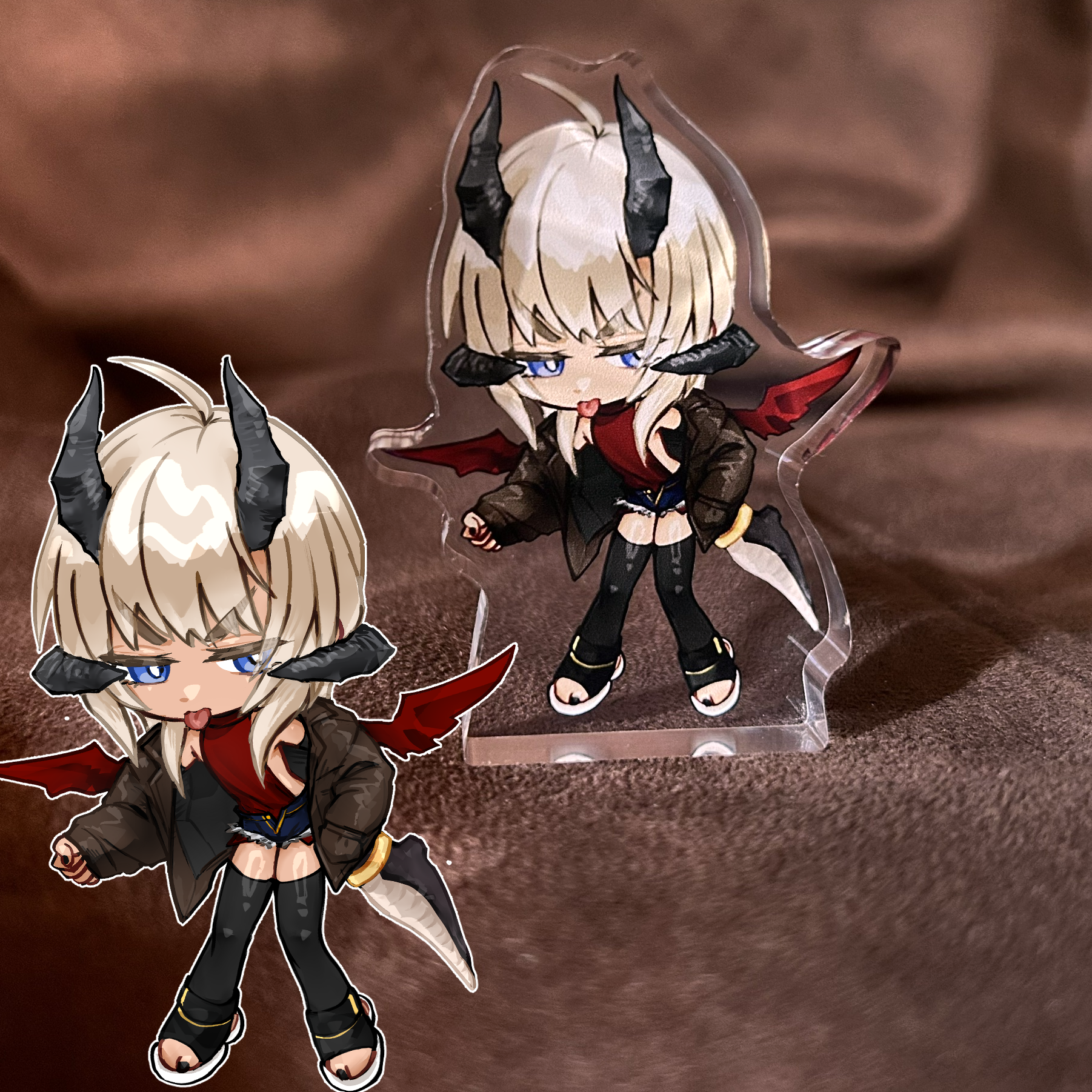 Chibis + Acrylic portfolio artwork