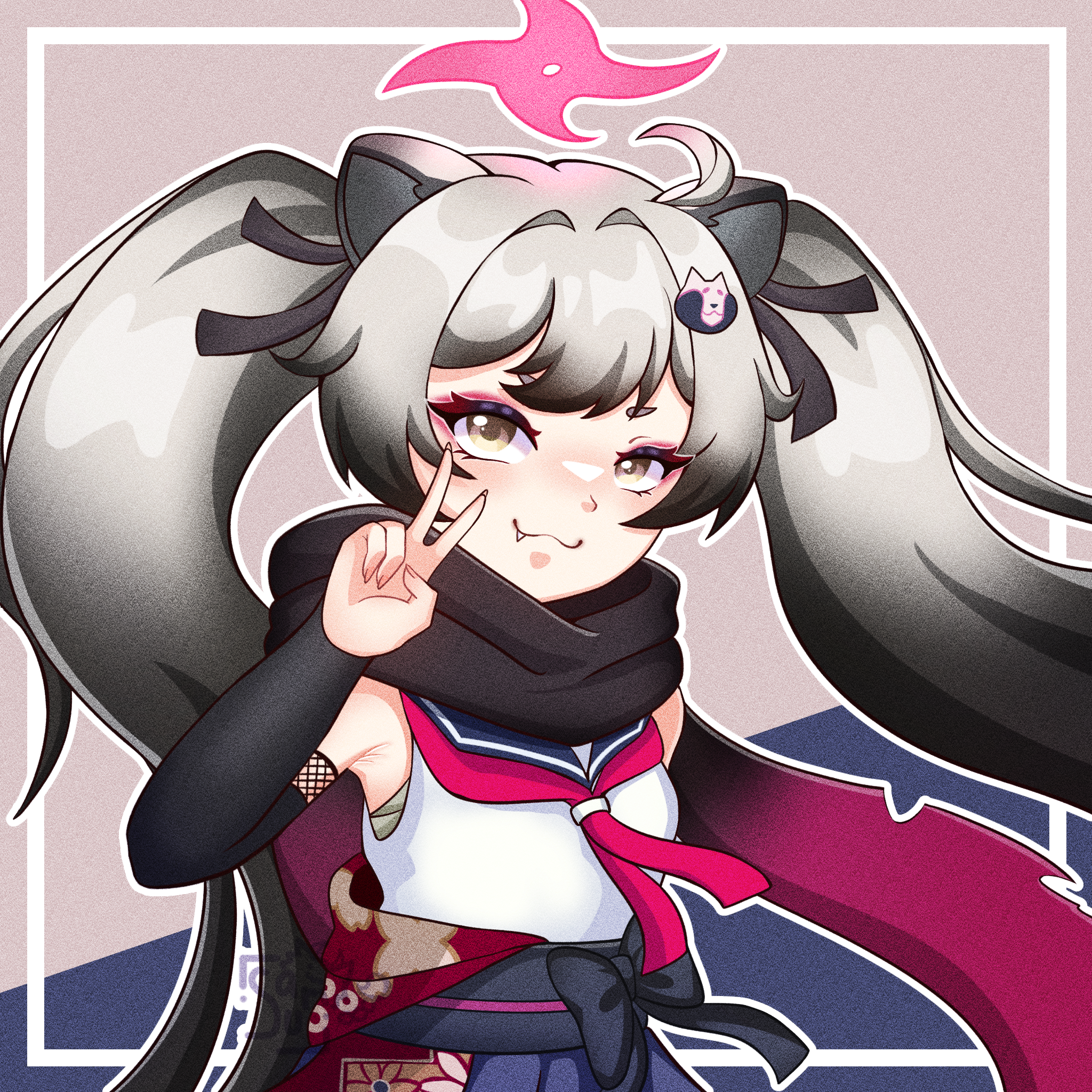 Michiru Chidori Half Body portfolio artwork