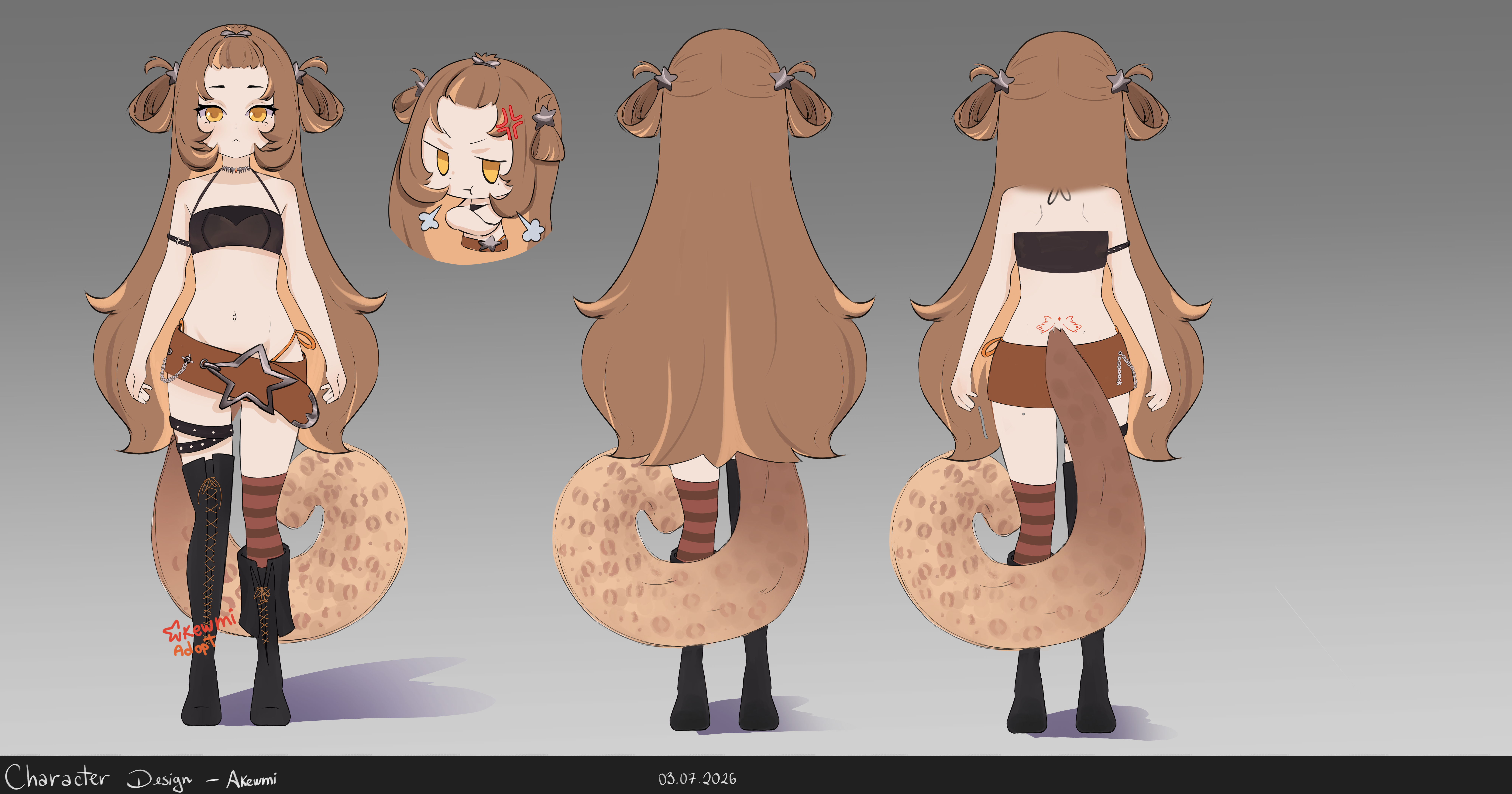 character sheet portfolio artwork