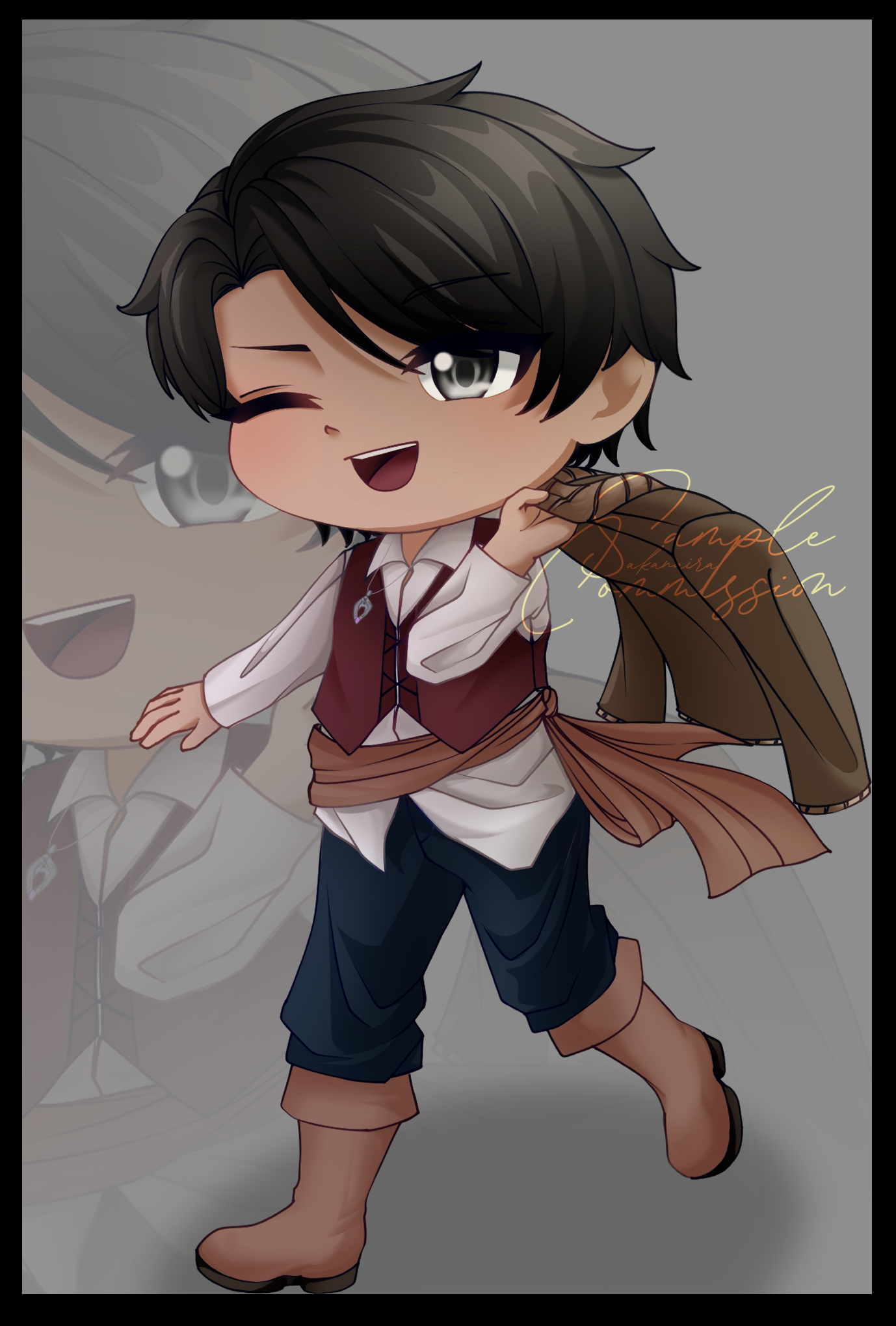Avicier Molaison Chibi Full Body portfolio artwork