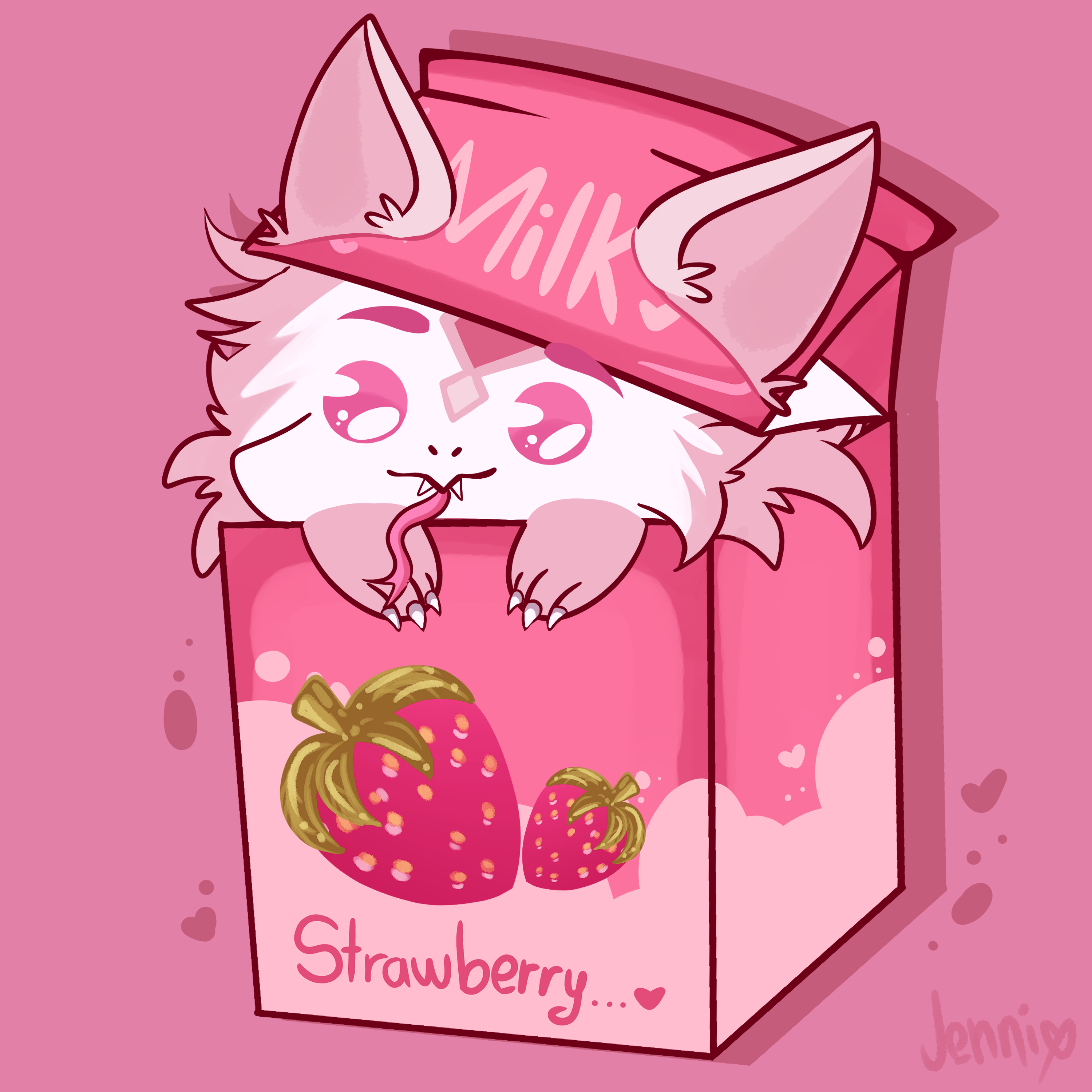 Ych cartoon milk portfolio artwork