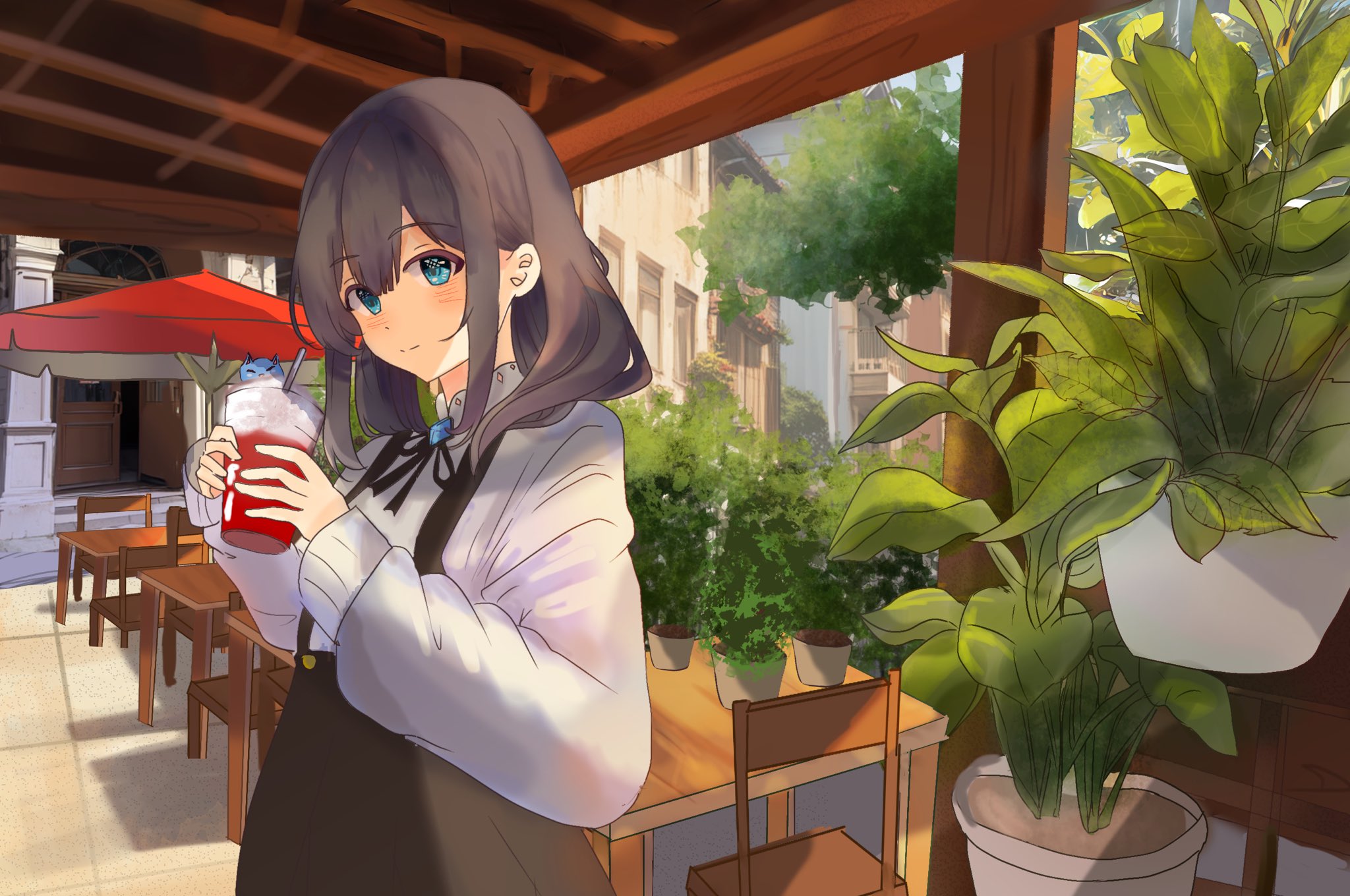 Anime Cafe art portfolio artwork
