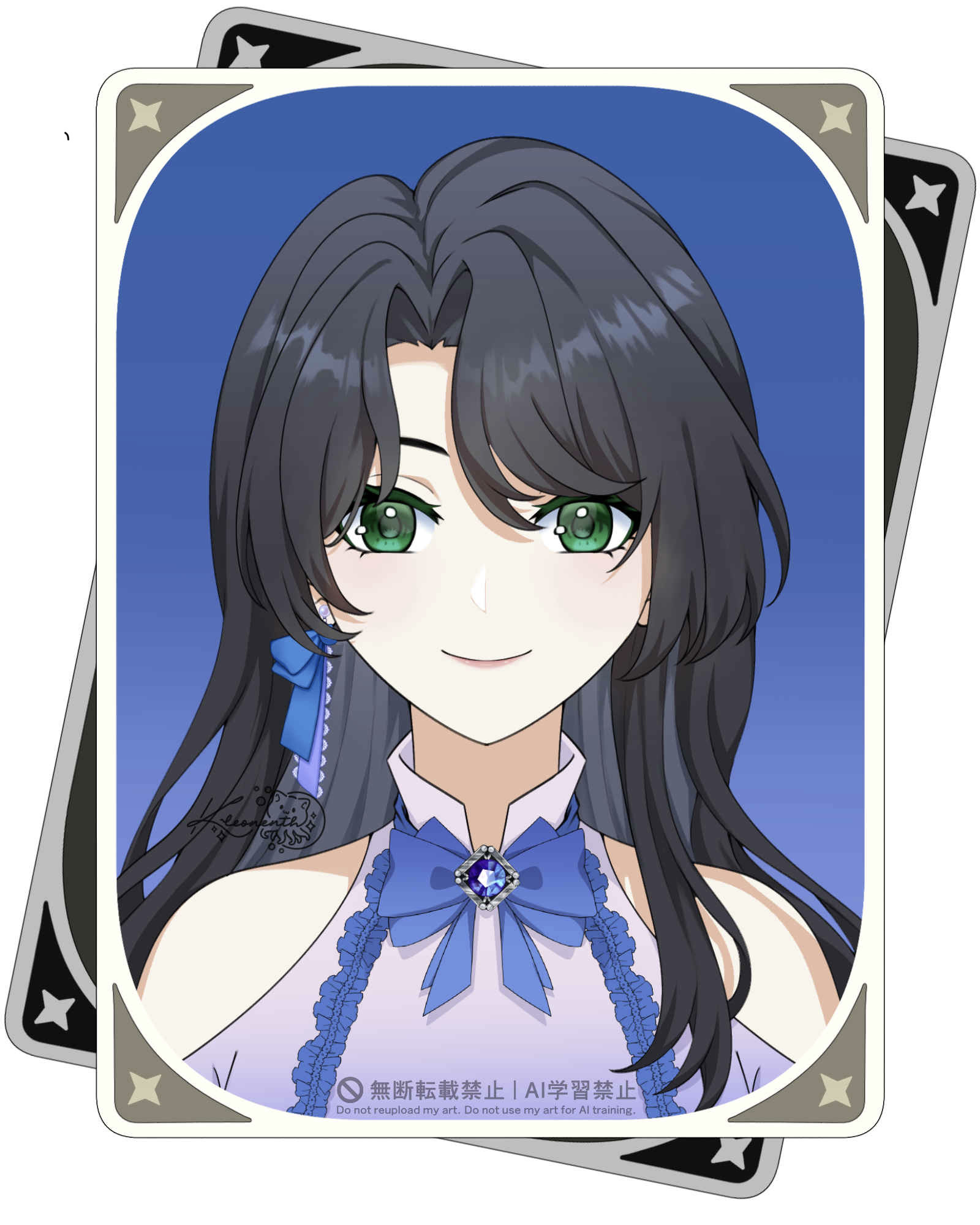 Genshin icon style portfolio artwork