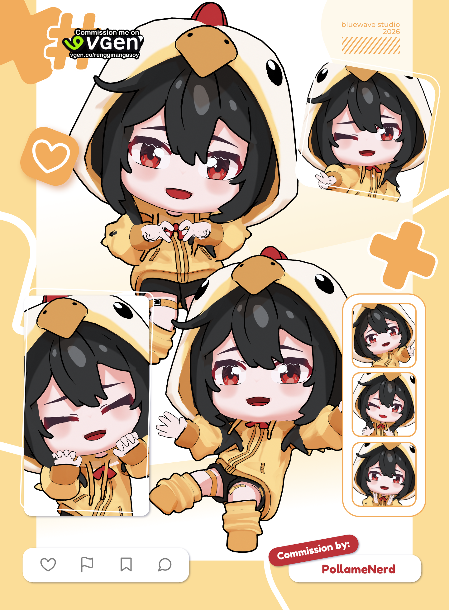 3D Character Chibi Model VRM portfolio artwork
