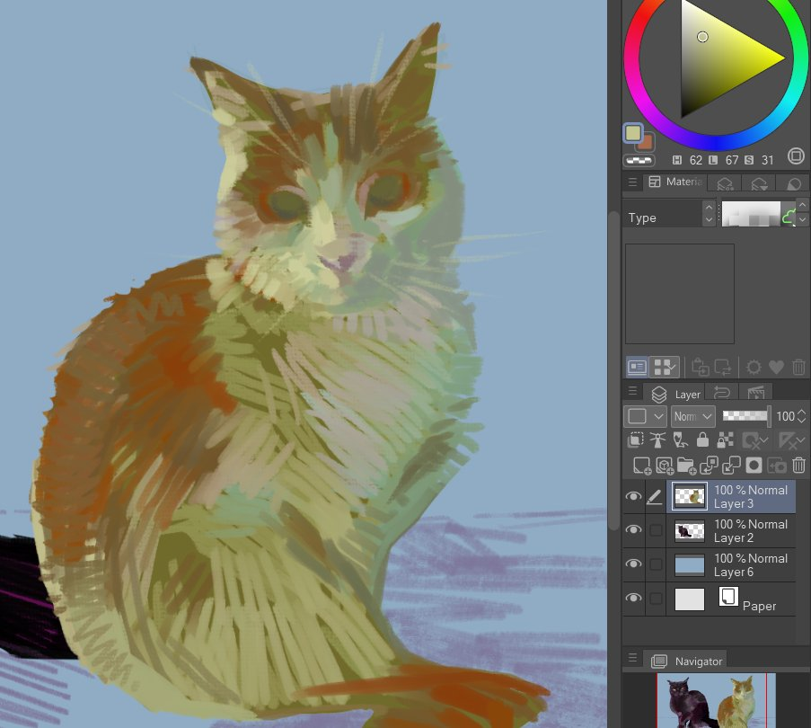 Cat drawing portfolio artwork