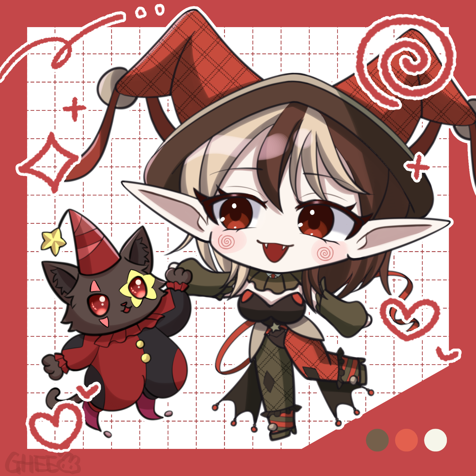 itslinnie's Chibi FullBody Illustration portfolio artwork