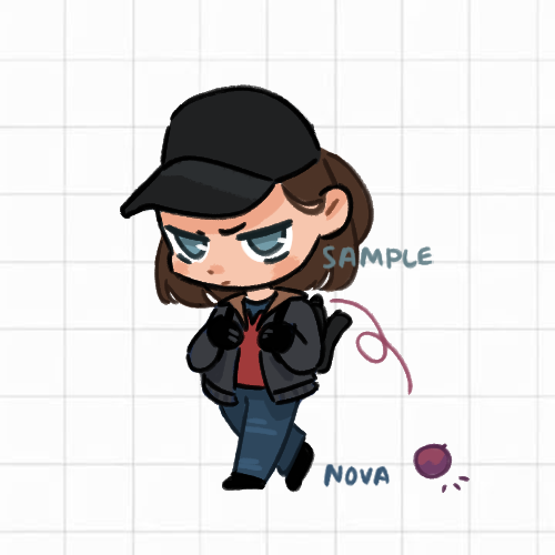 Scribble chibi sample! portfolio artwork