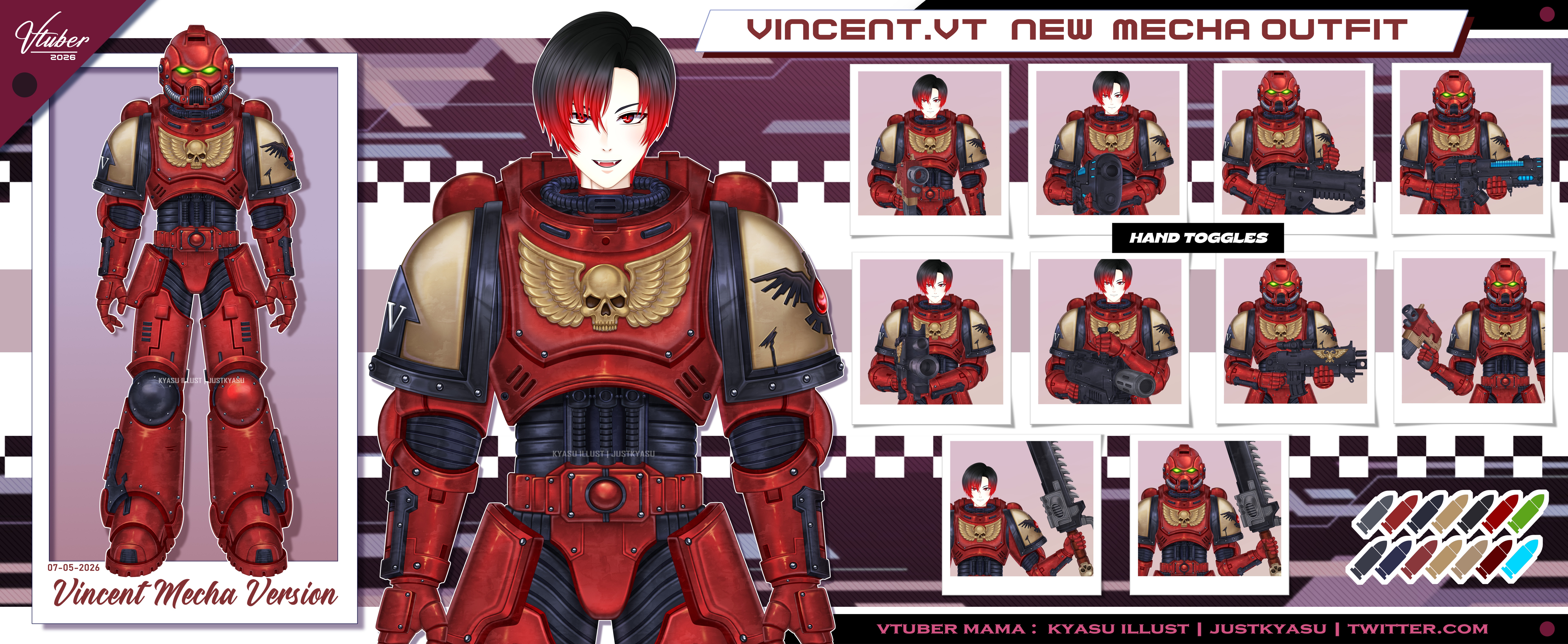 LIVE2D MECHA OUTFIT portfolio artwork