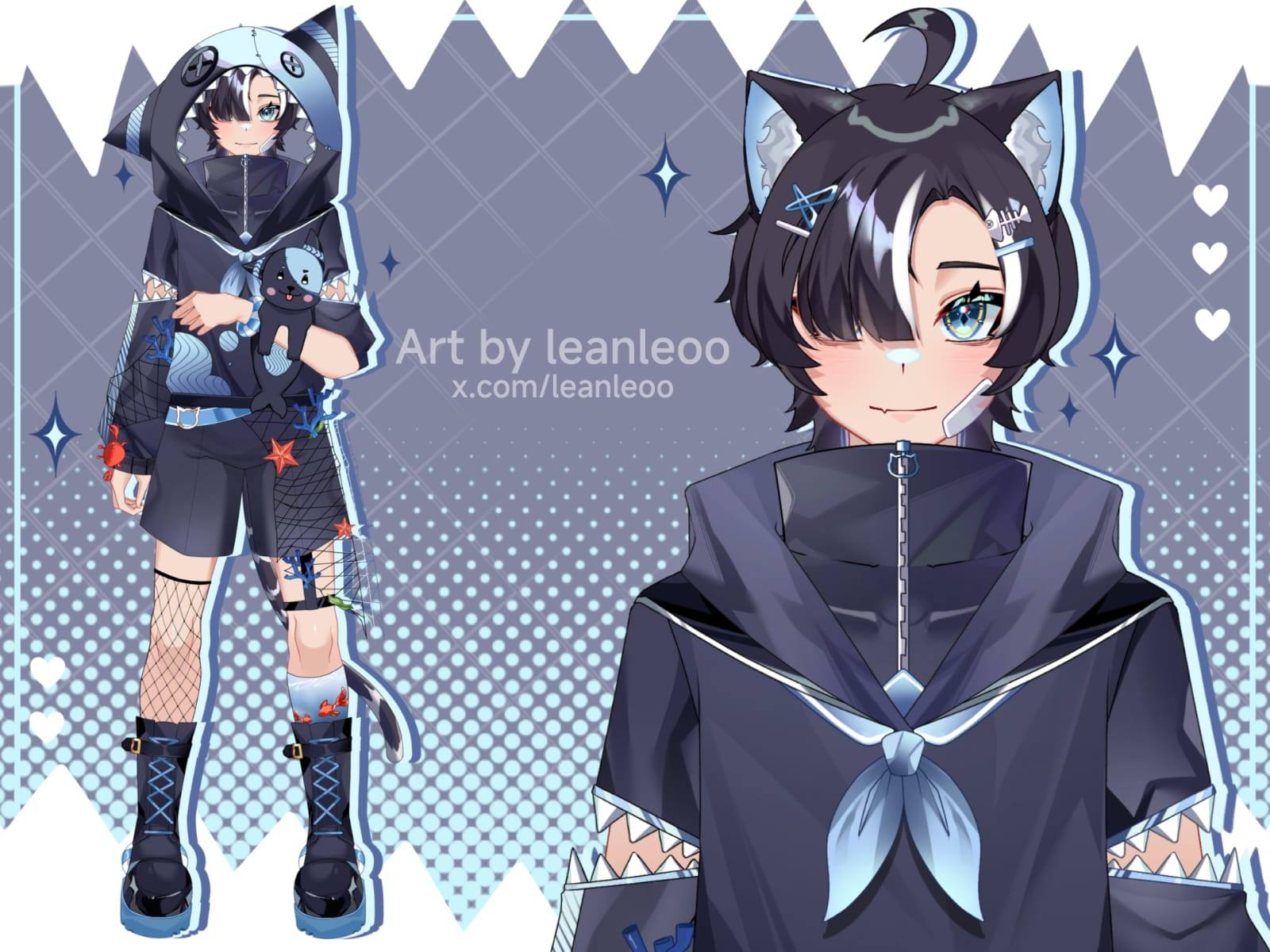 Live2D model commission portfolio artwork