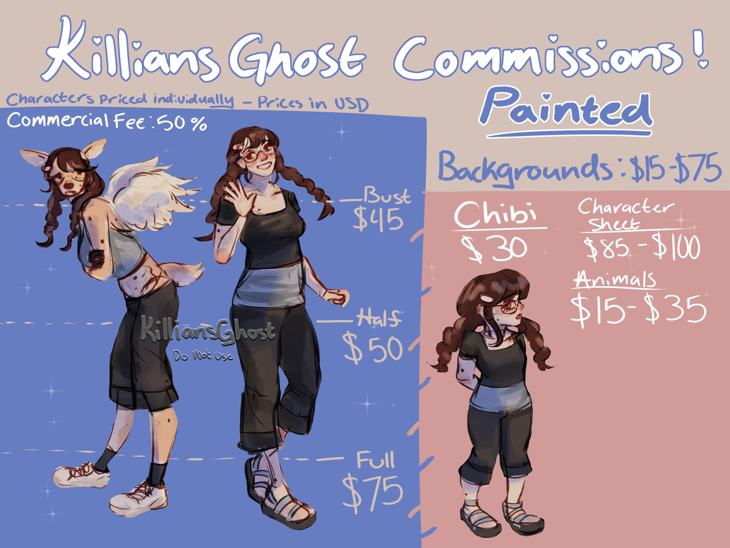 Commission Sheet portfolio artwork