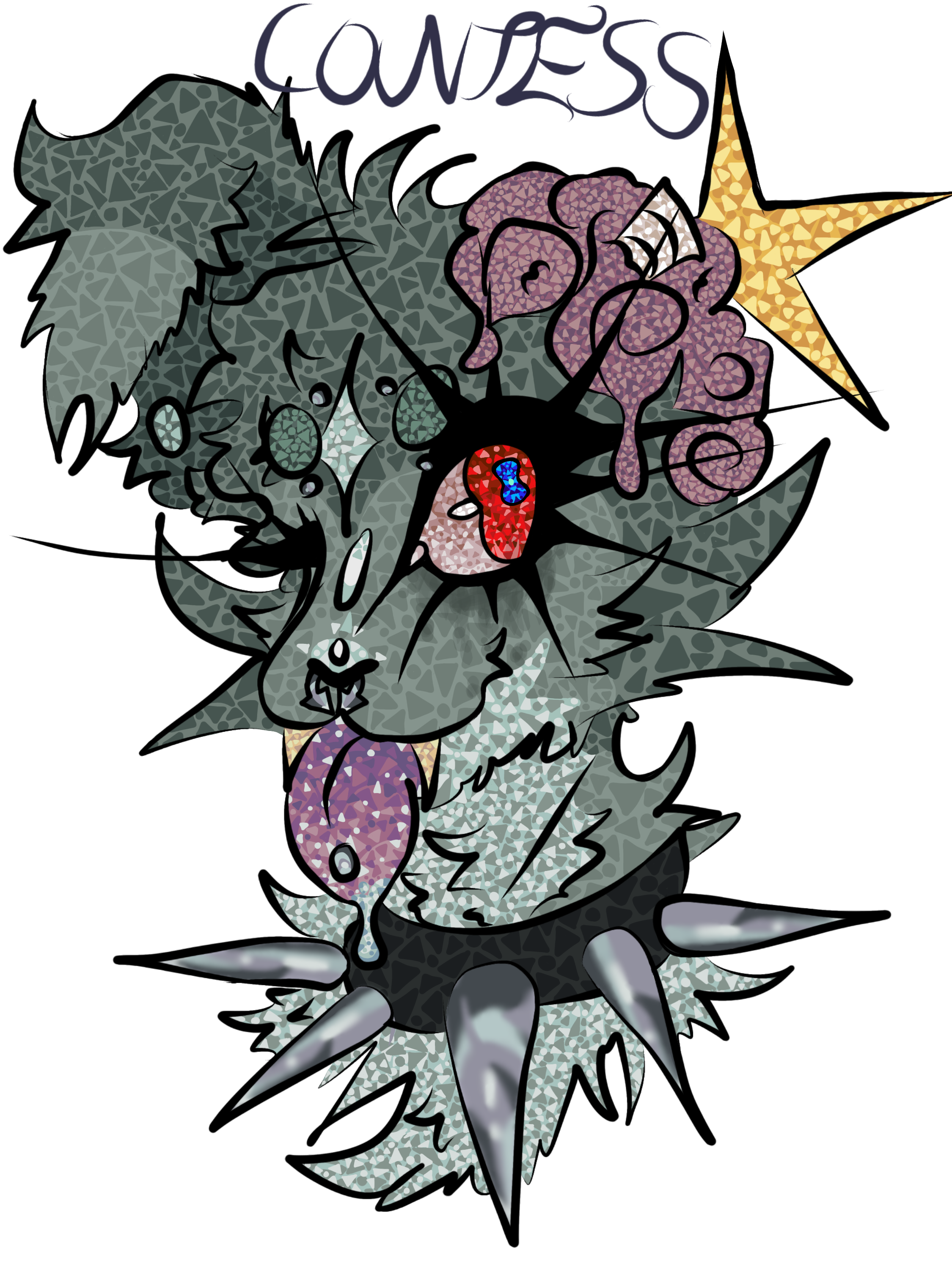 Completed Headshot in style 2 . portfolio artwork