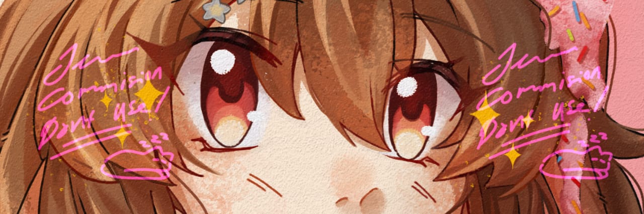 Commission - Kitalula eye banner portfolio artwork