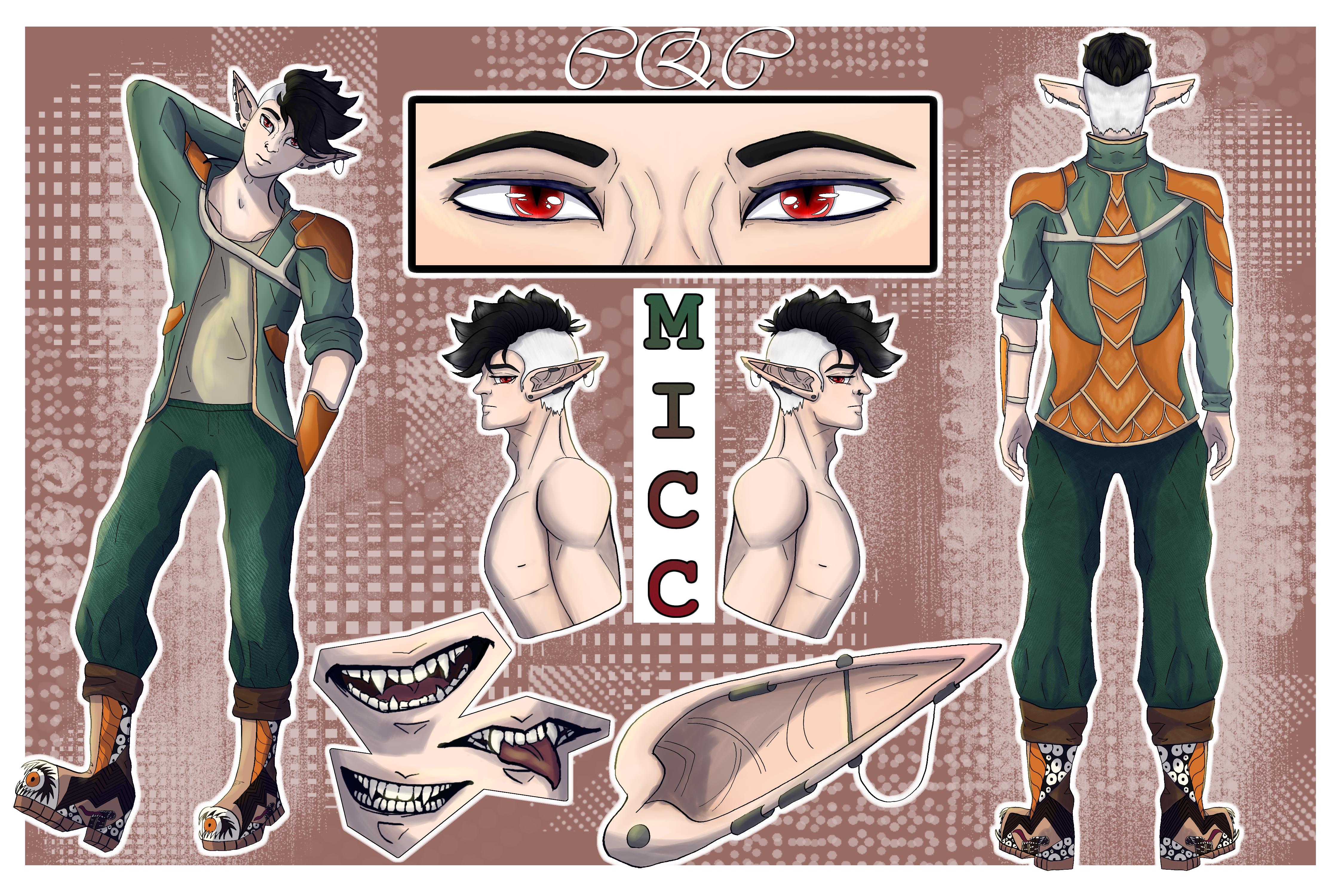 Micc's Ref Sheet portfolio artwork