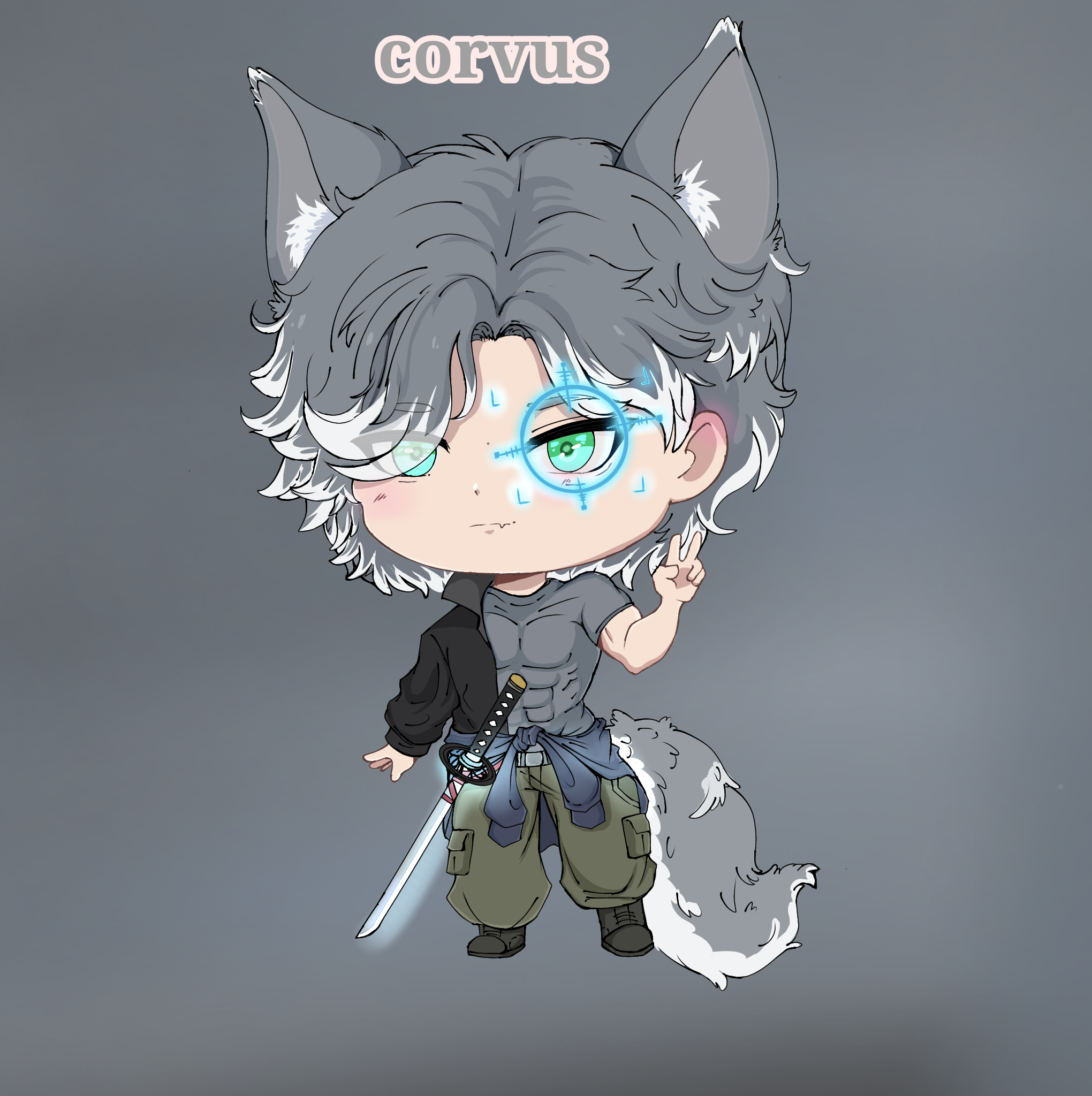 chibi character portfolio artwork