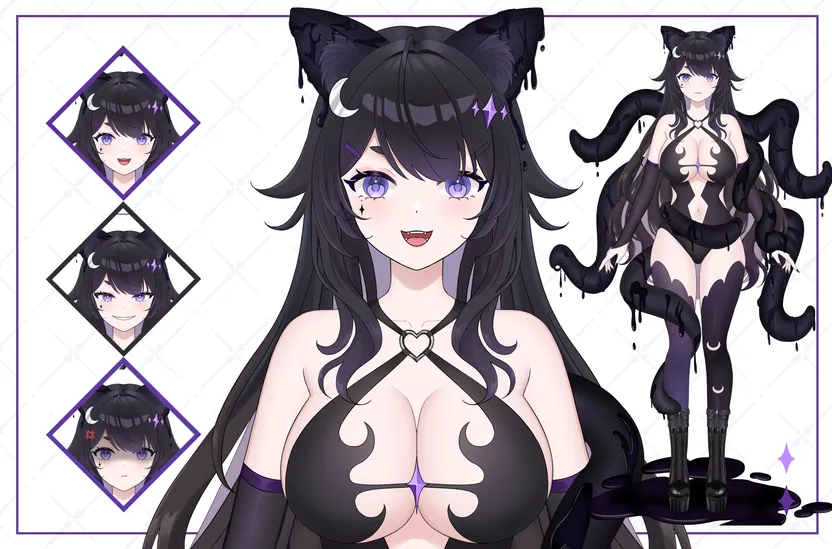 [Art + Rig Fullbody] Live2D Model Vtuber Fullbody 