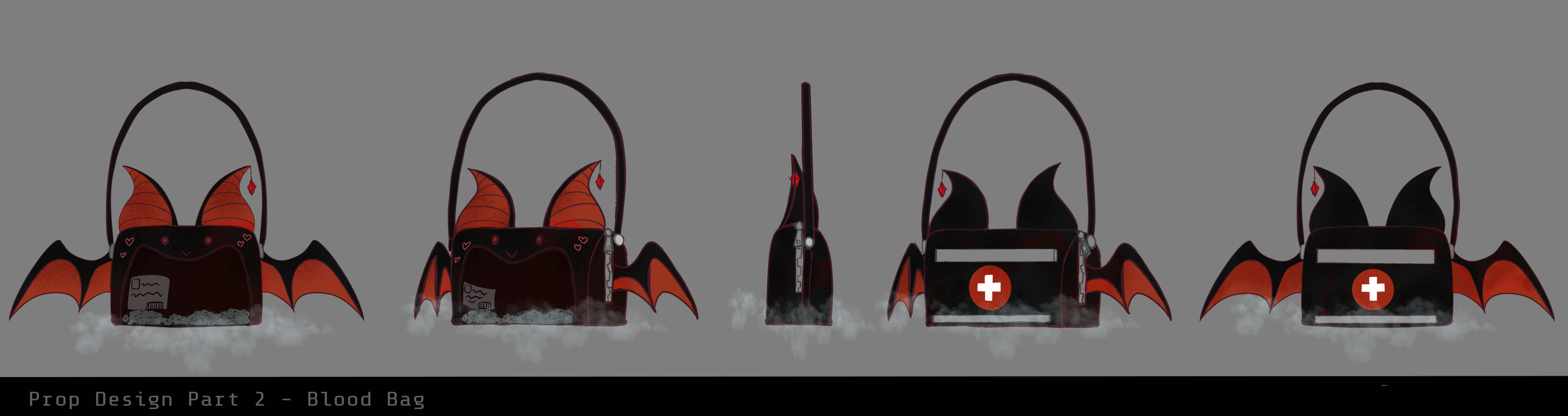 Blood Bag Prop Concept portfolio artwork