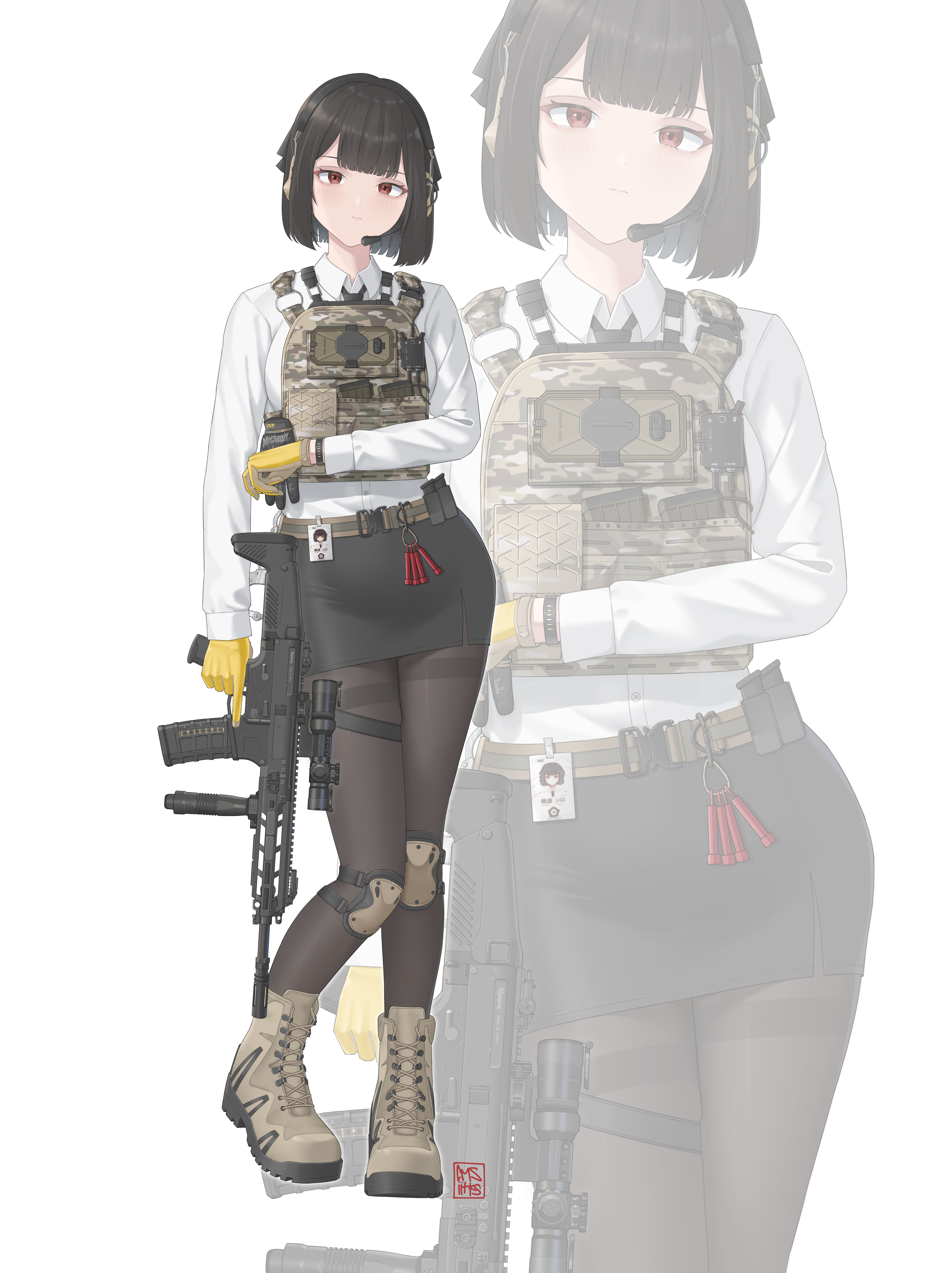 Tactical Girl Illustarion portfolio artwork