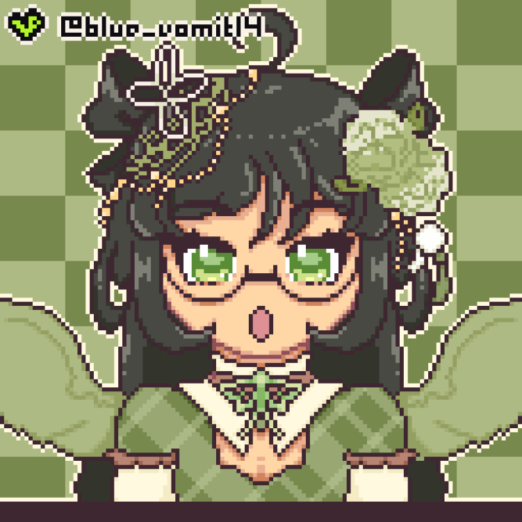 Pixel Bust Up sample portfolio artwork