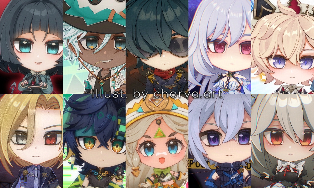 Chibis portfolio artwork
