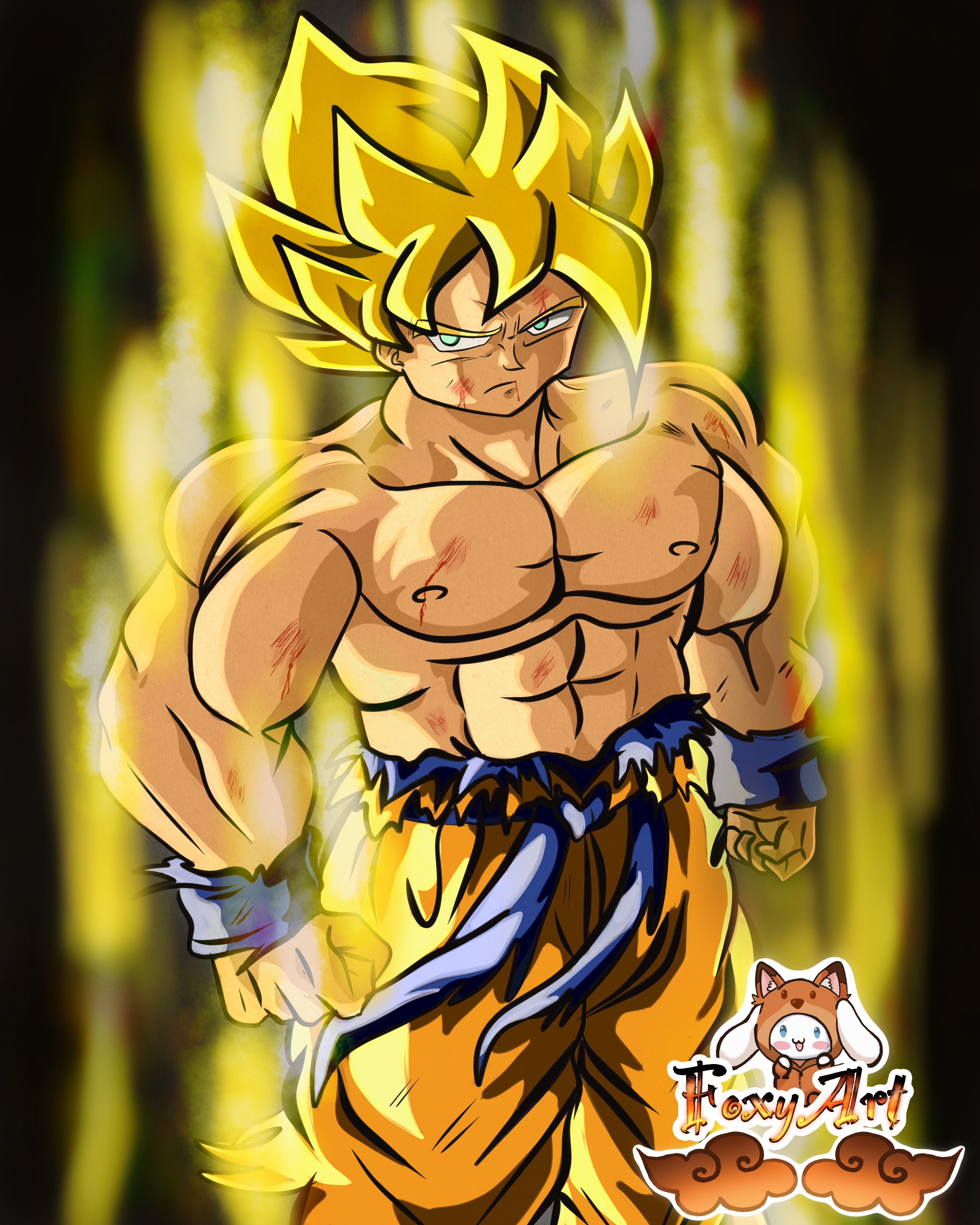 Goku Fanart portfolio artwork